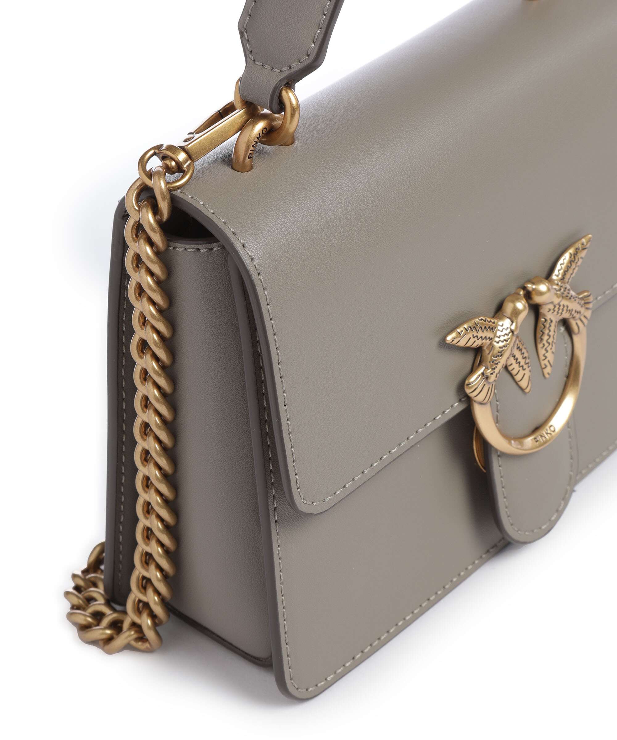 Pinko Love One Mini Handtas noce/antique gold - Image 4