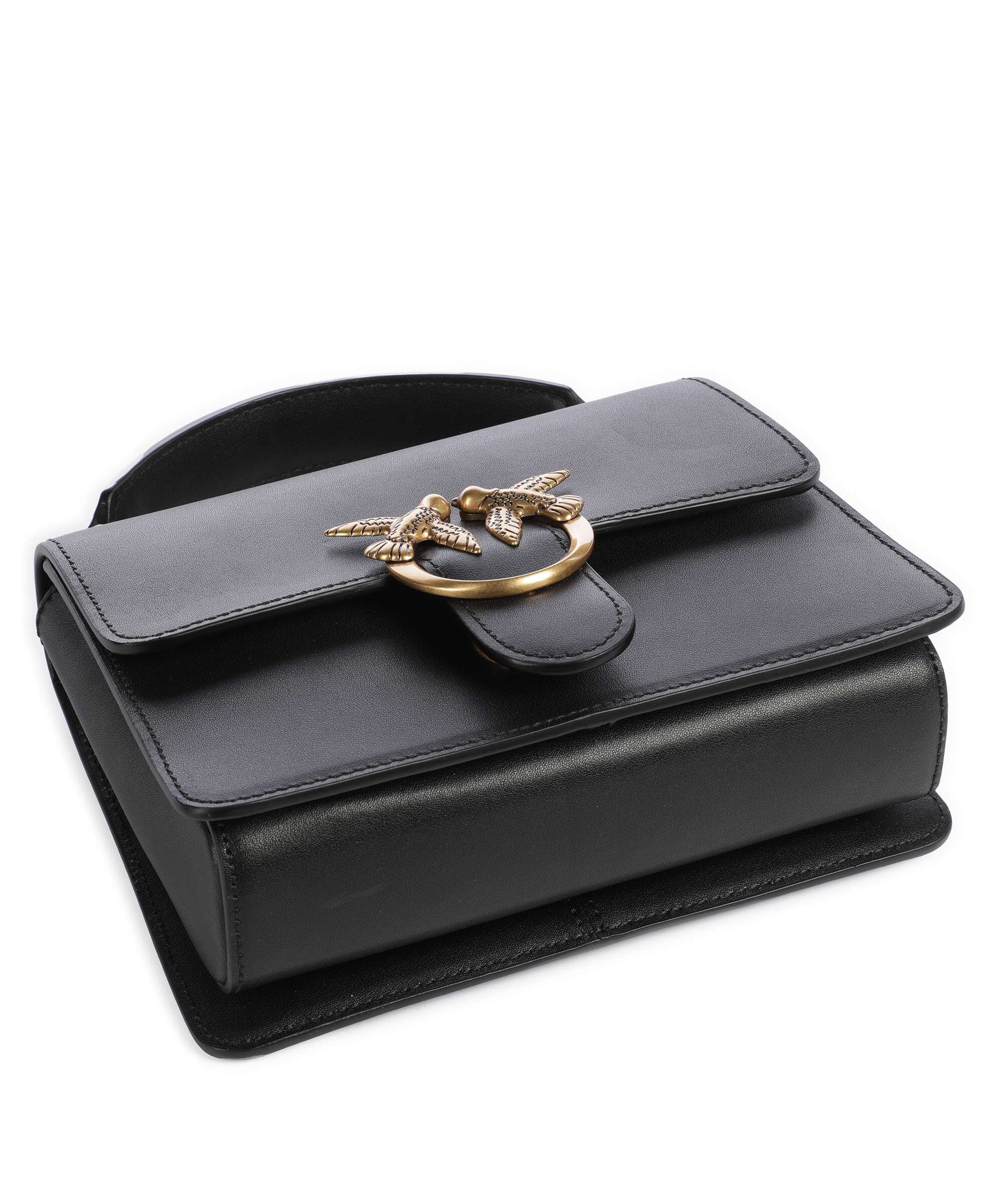 Pinko Love One Mini Handtas nero/antique gold - Image 6