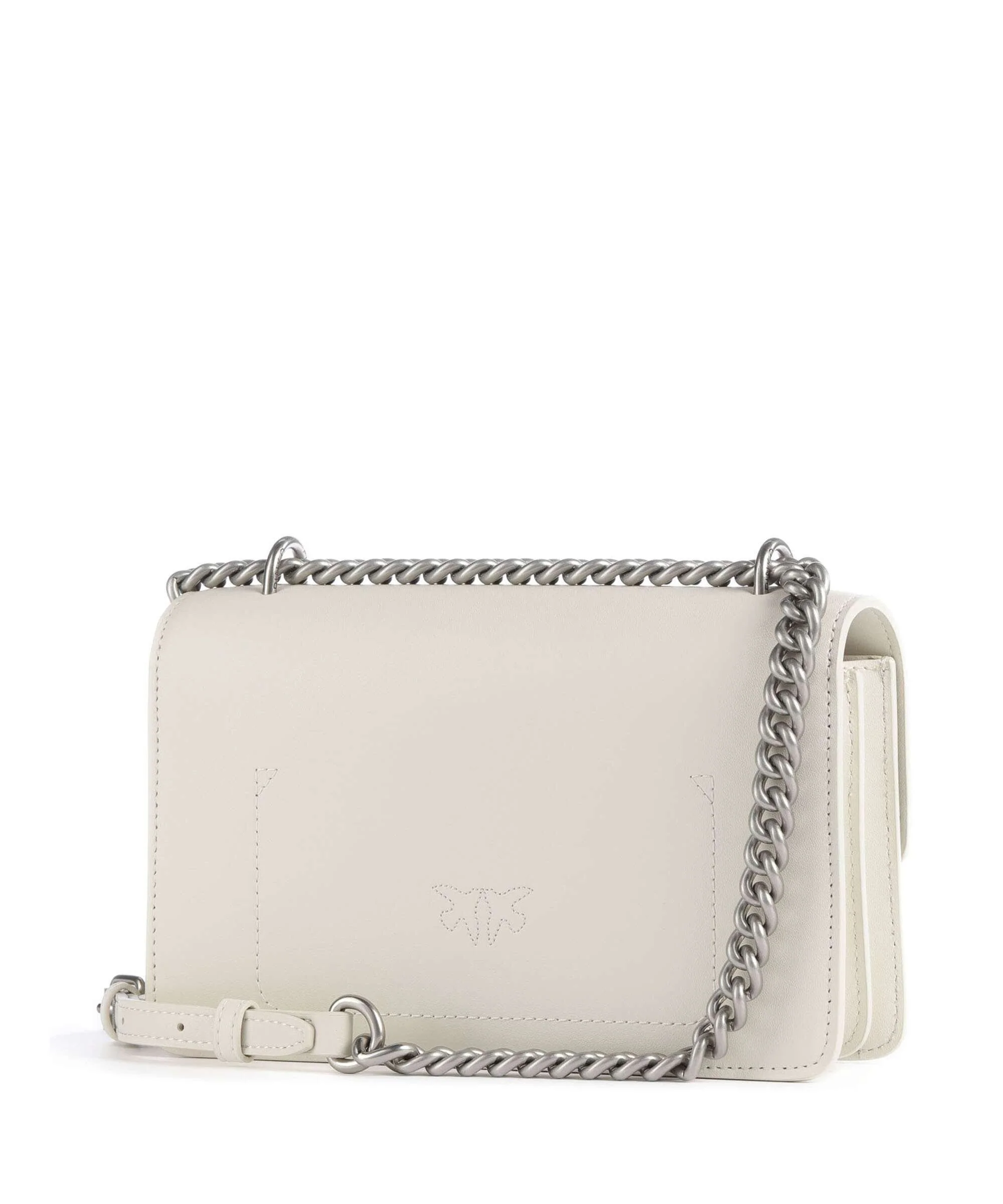 Pinko Love One Mini Schoudertas bianco seta/old silver - Image 2
