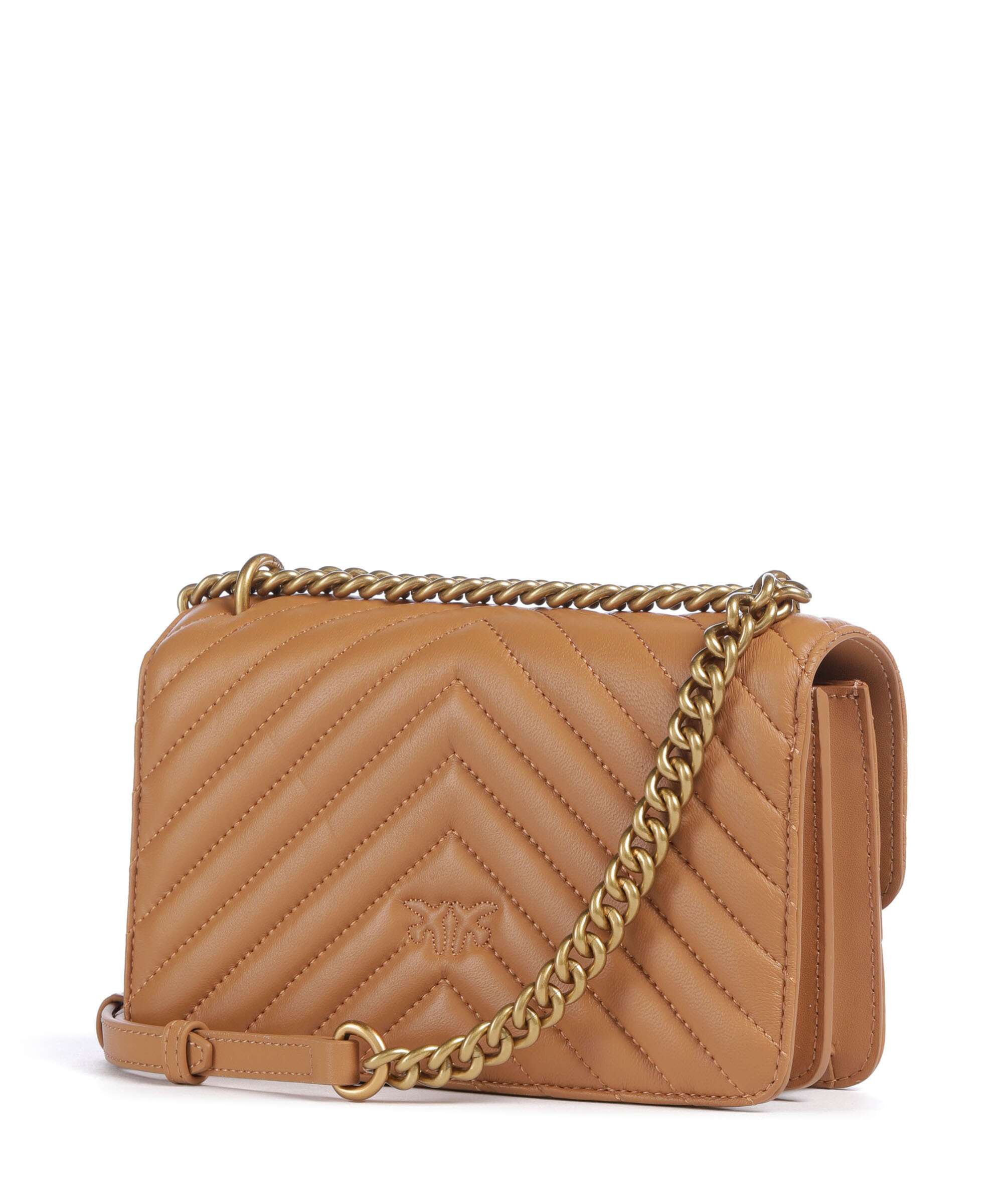 Pinko Love One Mini Schoudertas torrone/antique gold - Image 2