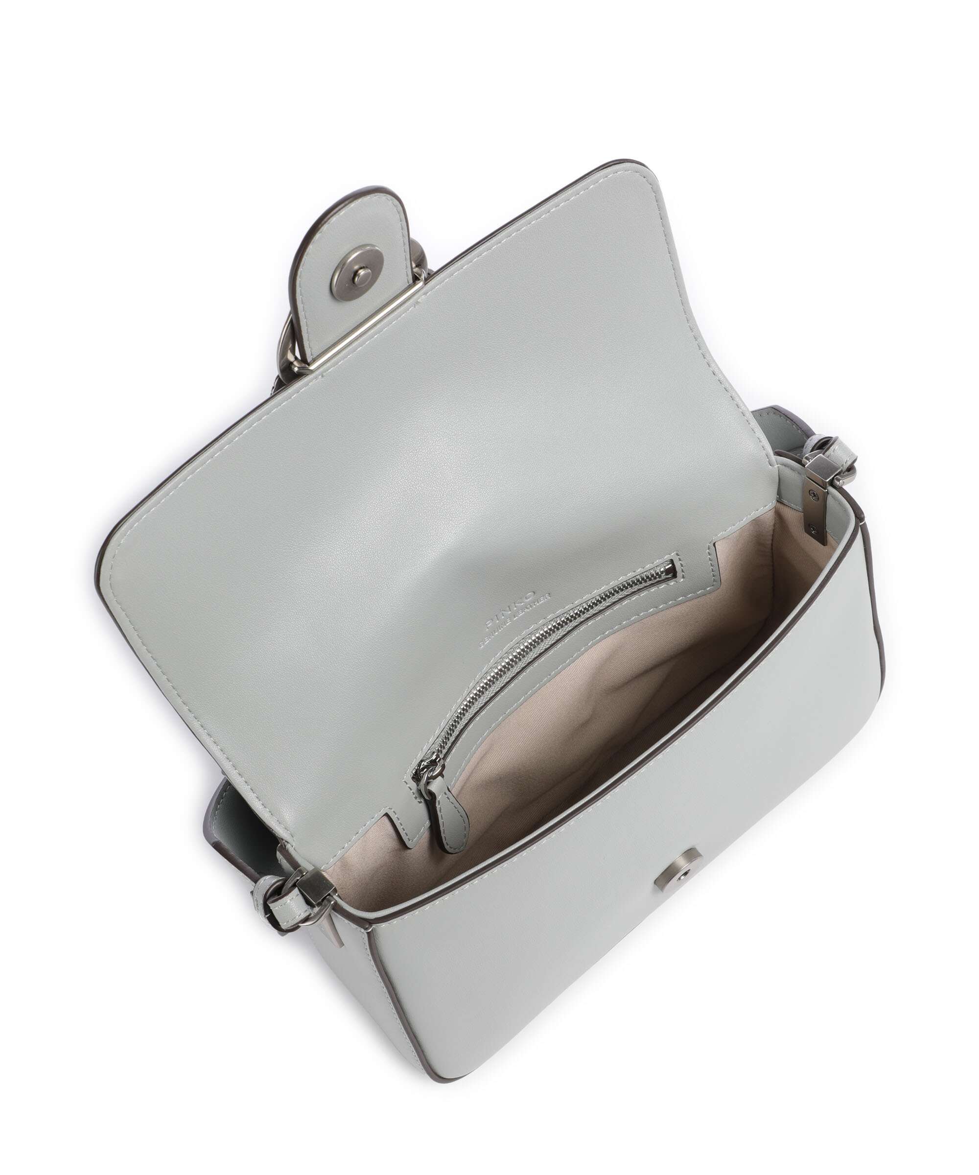 Pinko Love One Mini Slouchy Schoudertas grigio perla/old silver - Image 7