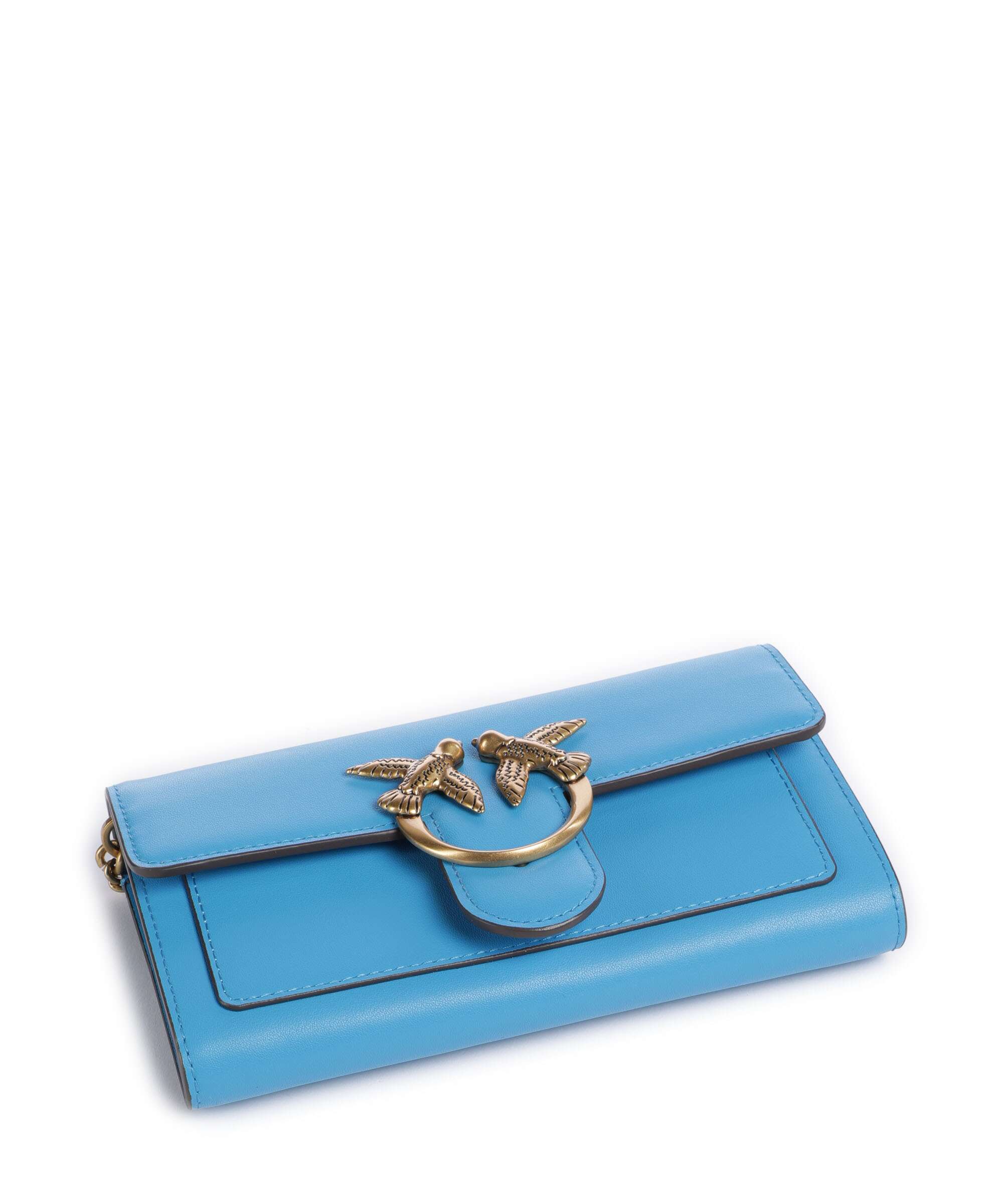 Pinko Love One Portemonnee azzurro dresda/antique gold - Image 5