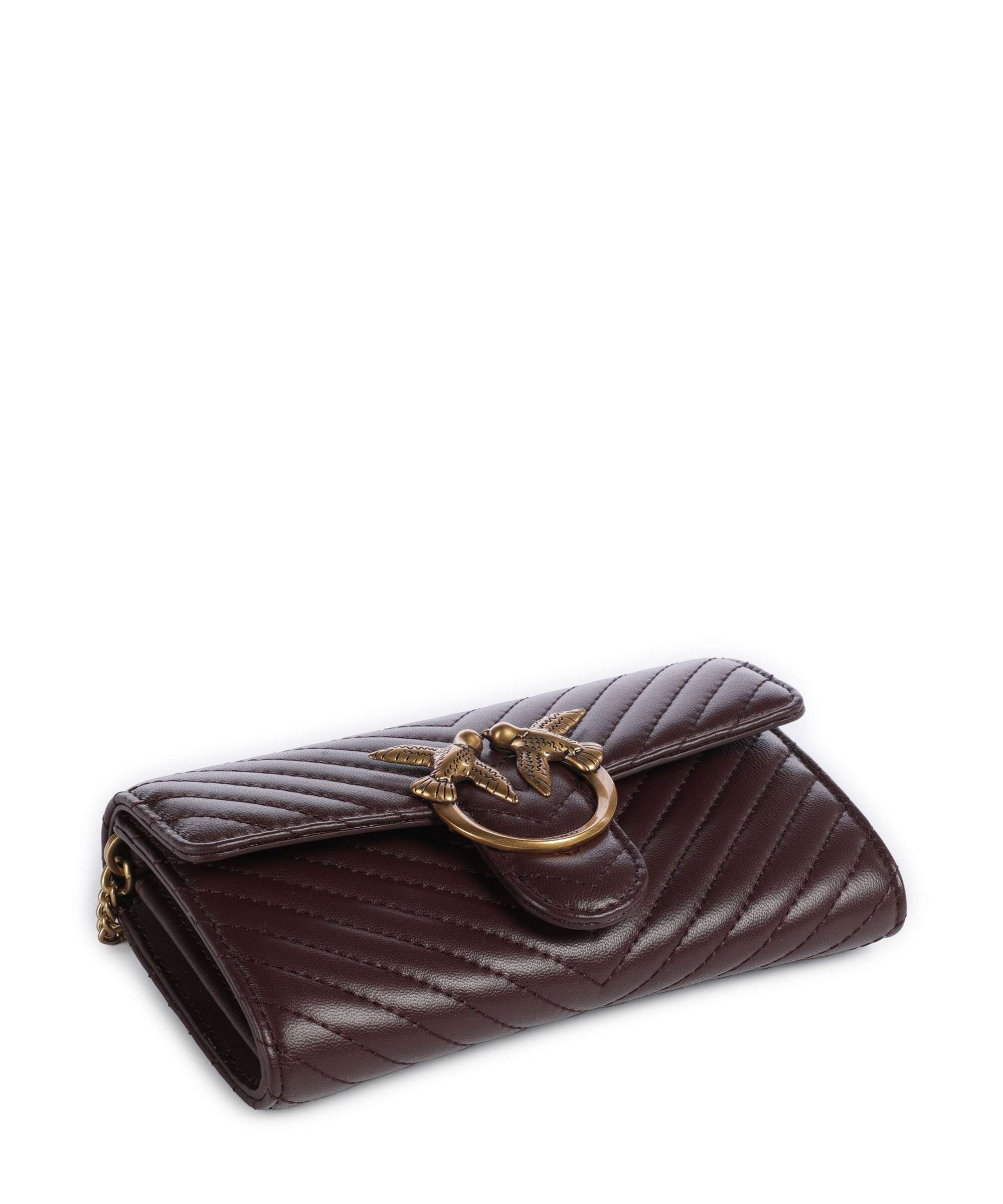 Pinko Love One Portemonnee uva di catawba/antique gold - Image 5
