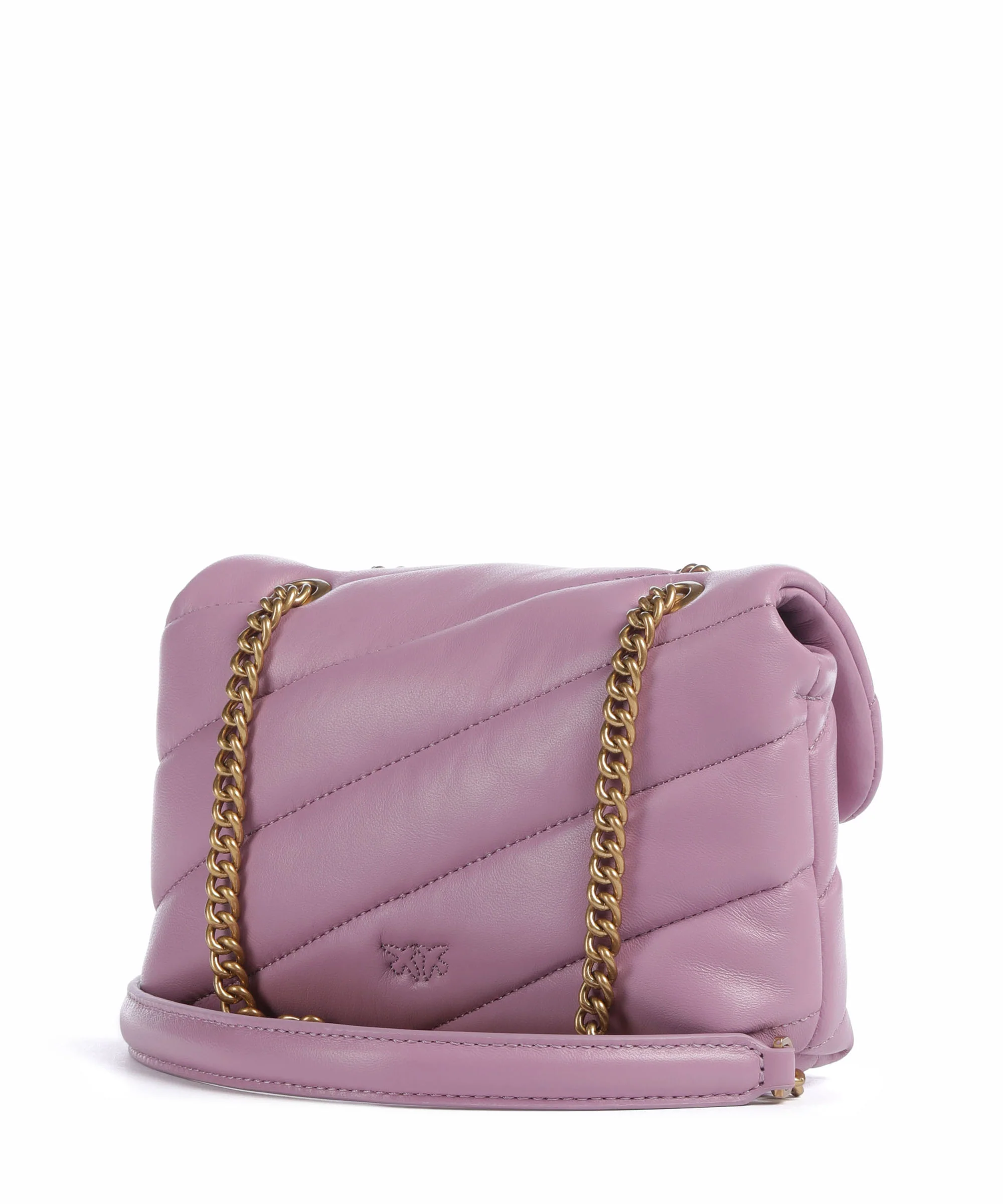 Pinko Love Puff Baby Schoudertas lilla/antique gold - Image 2