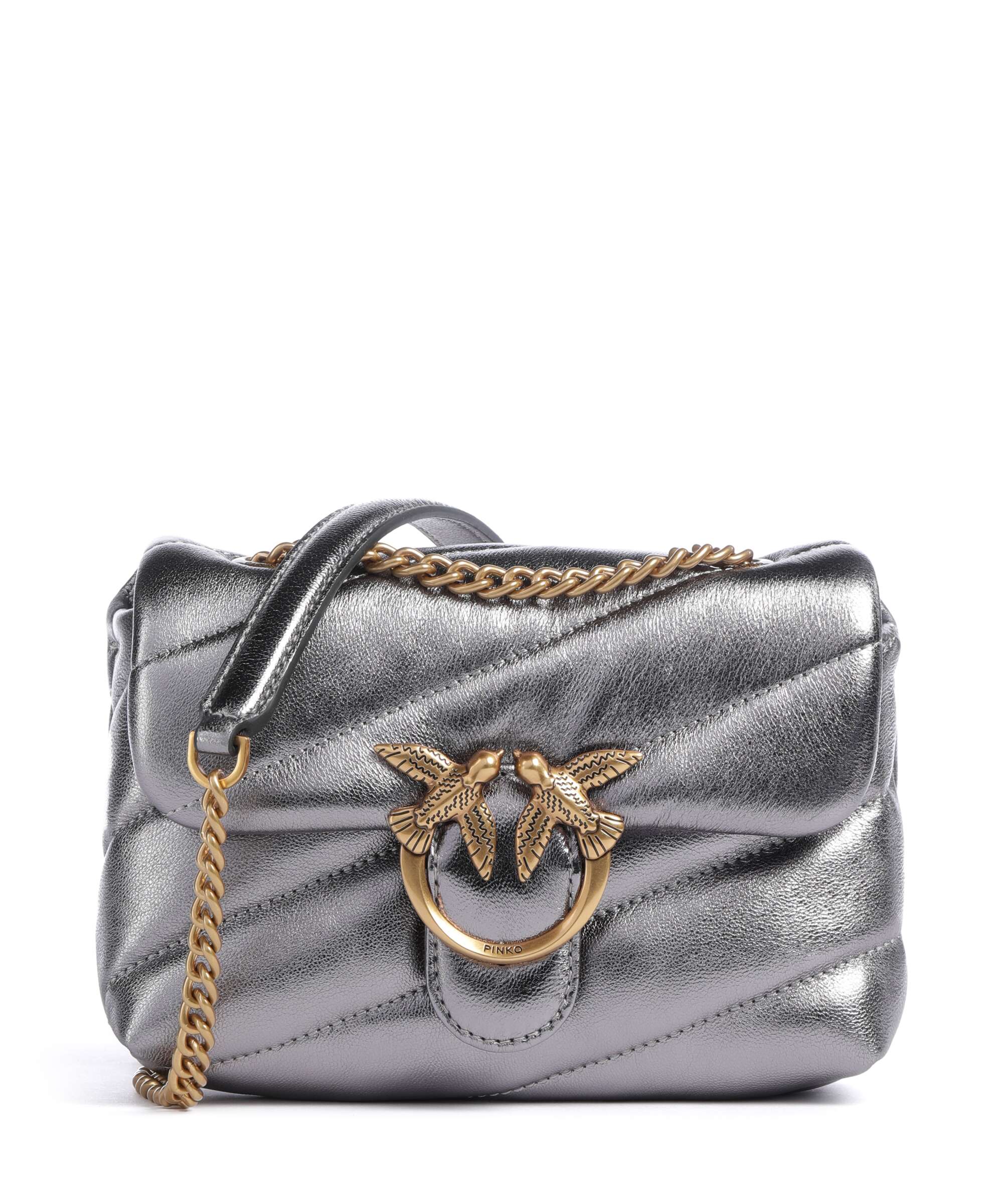 Pinko Love Puff Baby Schoudertas antracite/antique gold