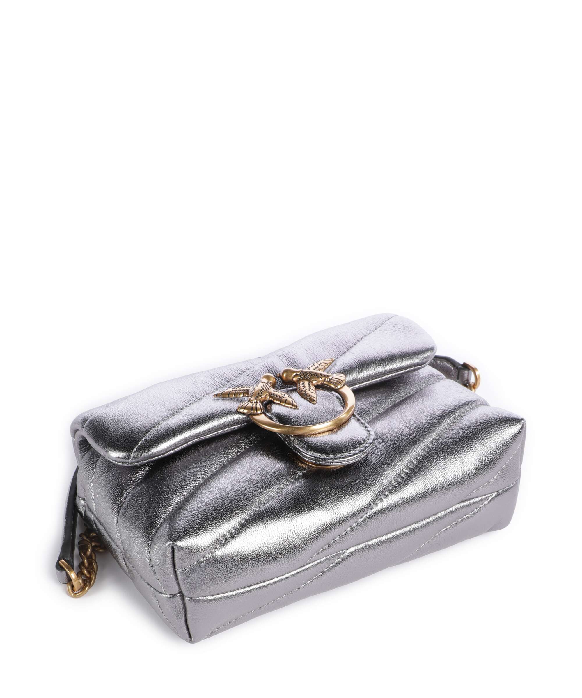 Pinko Love Puff Baby Schoudertas antracite/antique gold - Image 6