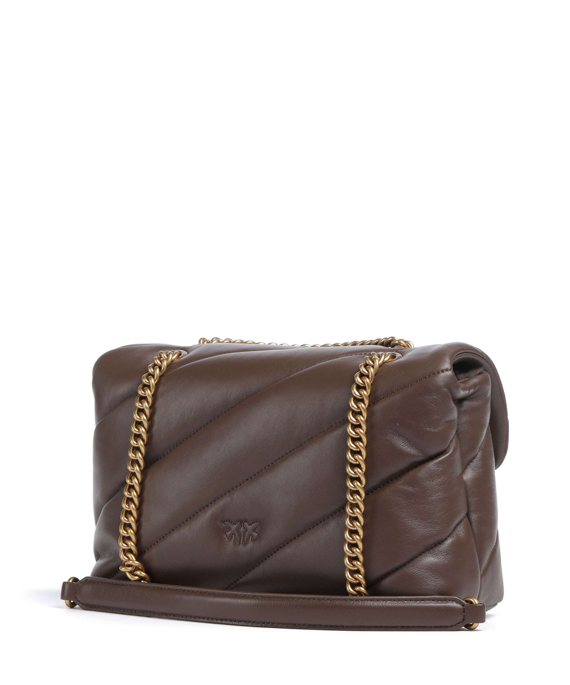 Pinko Love Puff Classic Schoudertas marrone castano/antique gold - Image 2