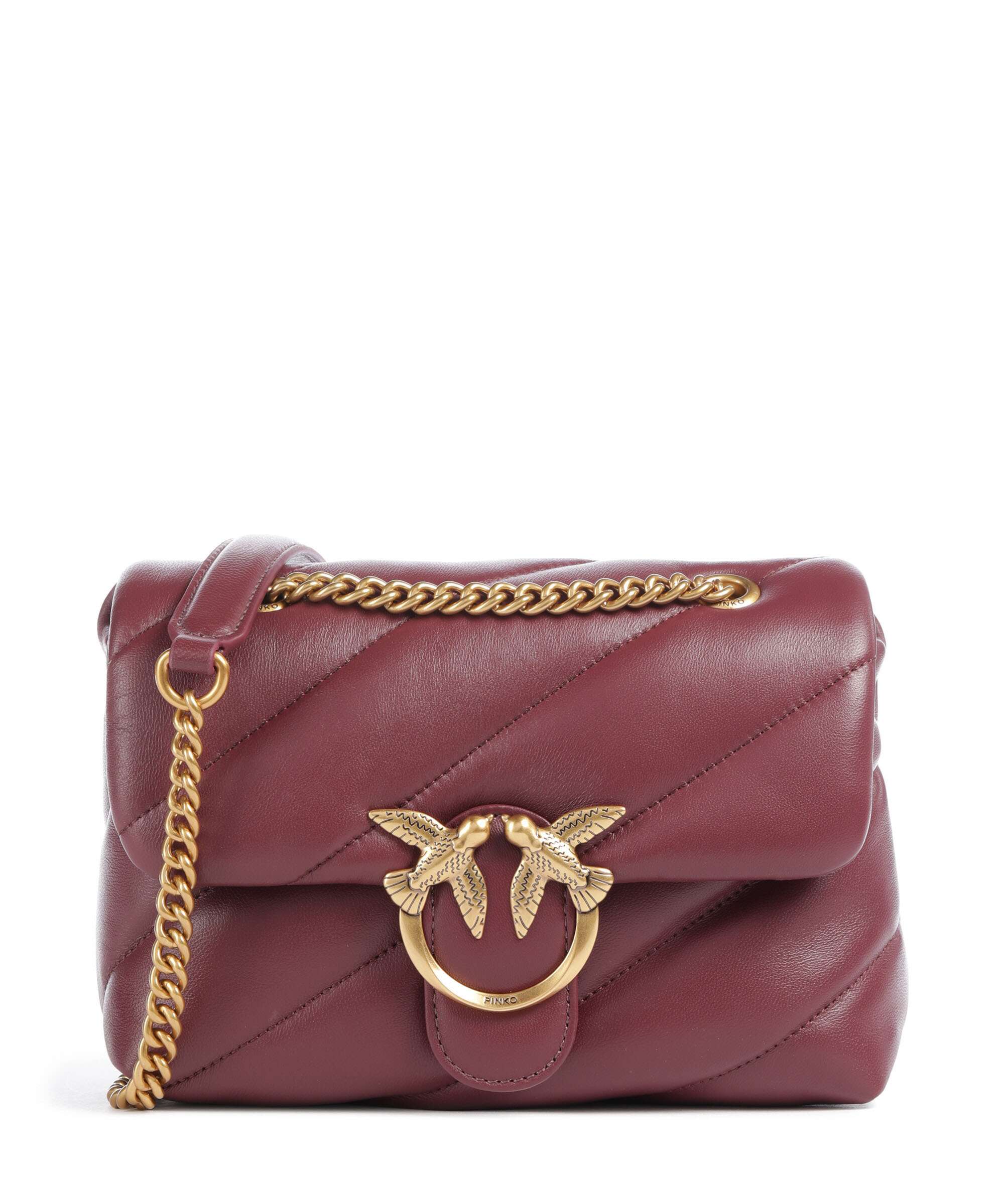 Pinko Love Puff Mini Schoudertas ribes intenso/antique gold