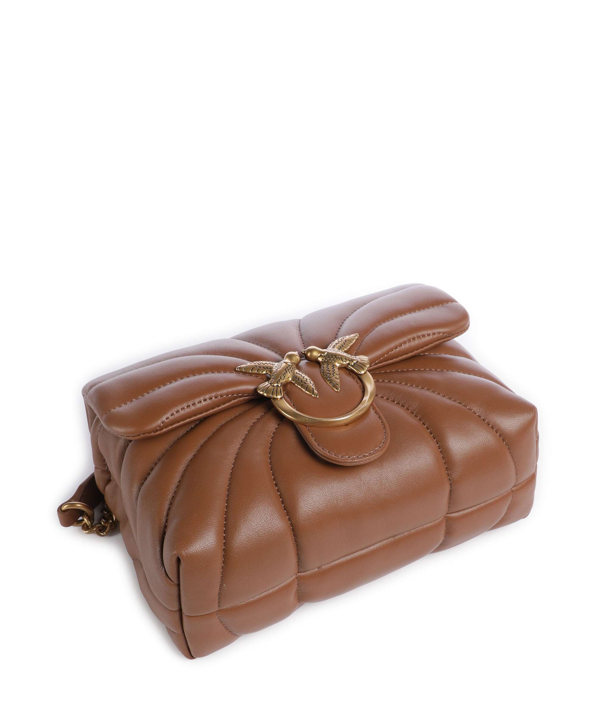 Pinko Love Puff Mini Schoudertas marrone/leone/antique gold - Image 6