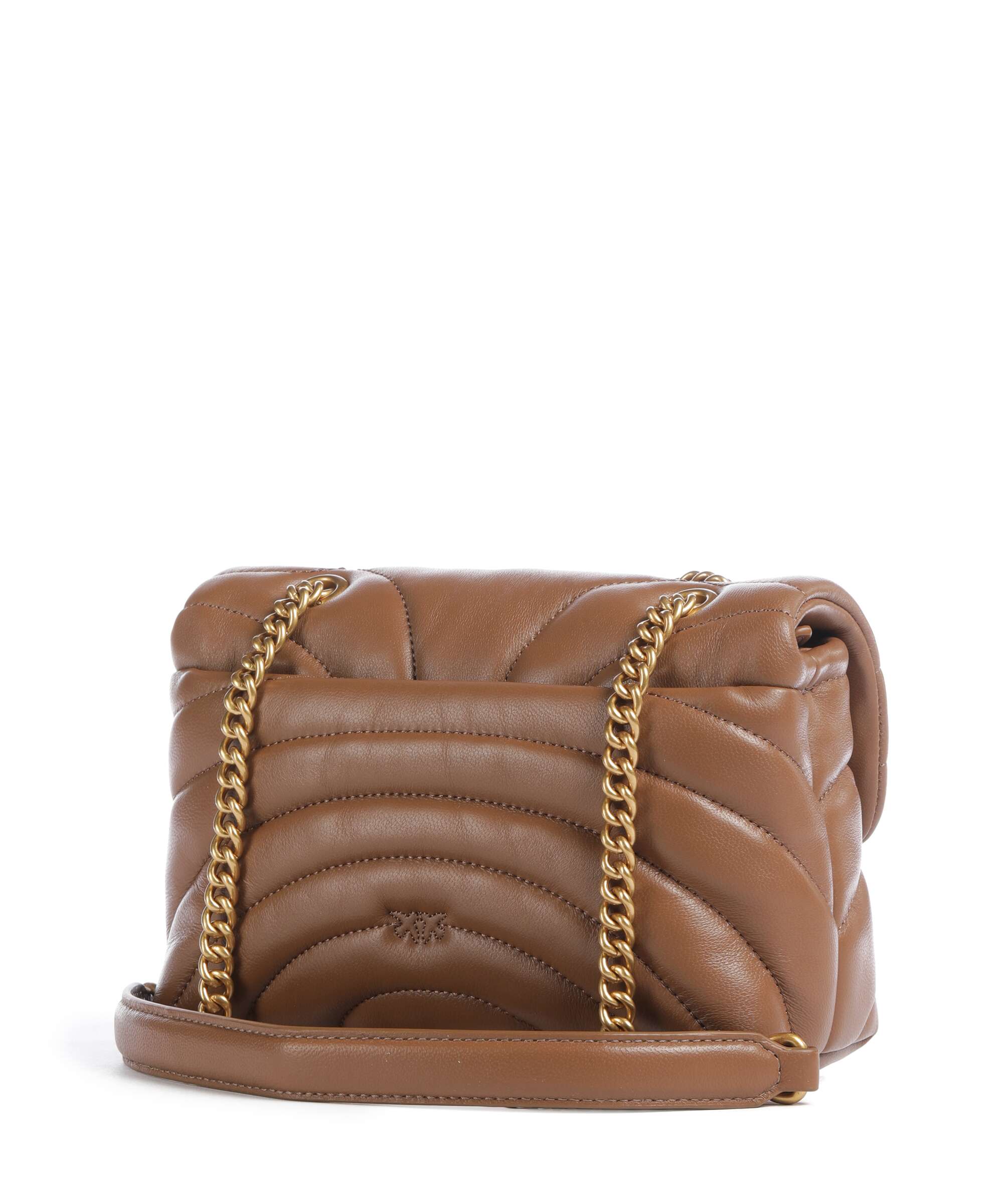Pinko Love Puff Mini Schoudertas marrone cognac/antique gold - Image 2