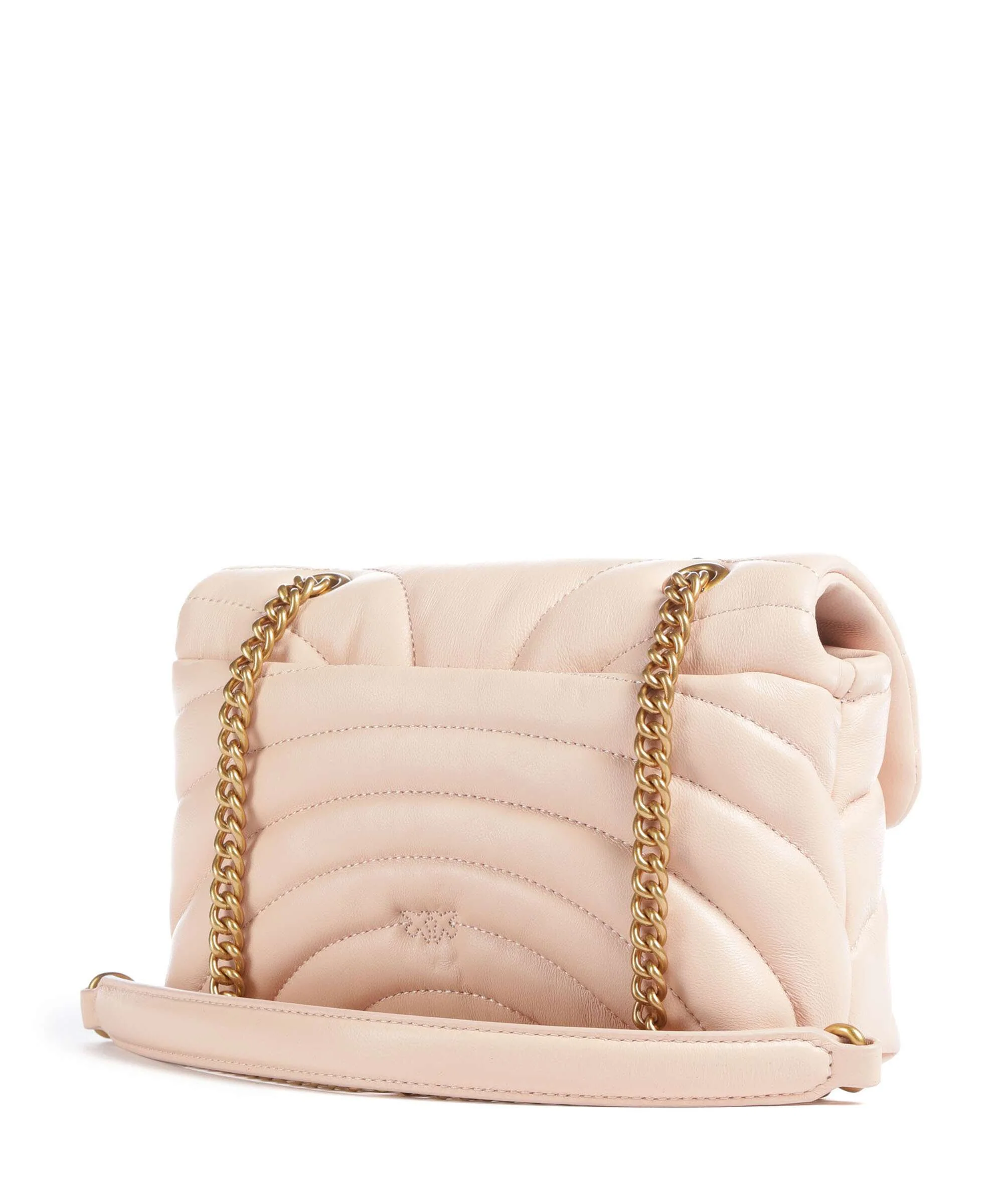 Pinko Love Puff Mini Schoudertas rosa cammeo/antique gold - Image 2