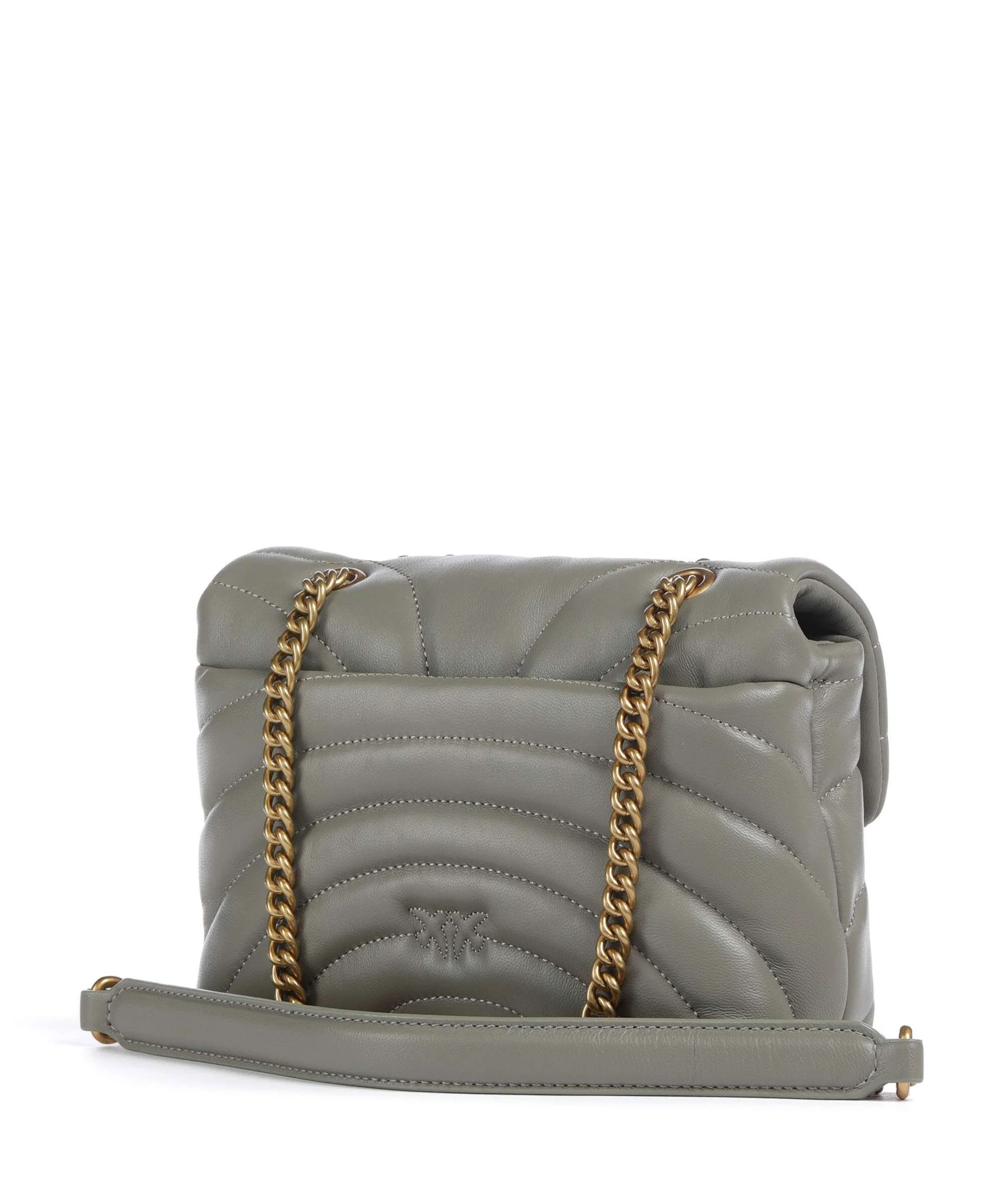 Pinko Love Puff Mini Schoudertas verde vertiver/antique gold - Image 2