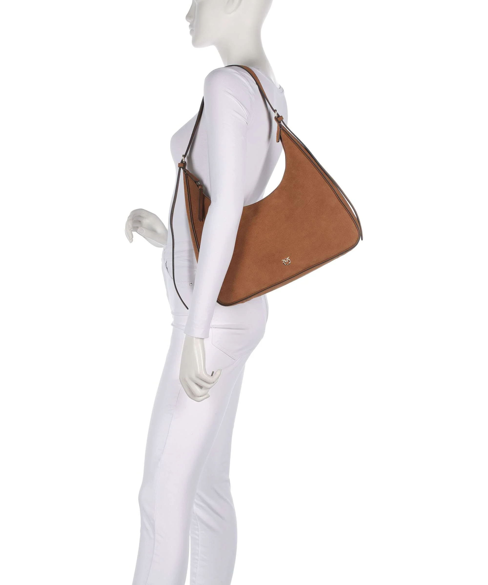 Pinko Miss Pinko Classic Hobo tas marrone gold mordore - Image 3