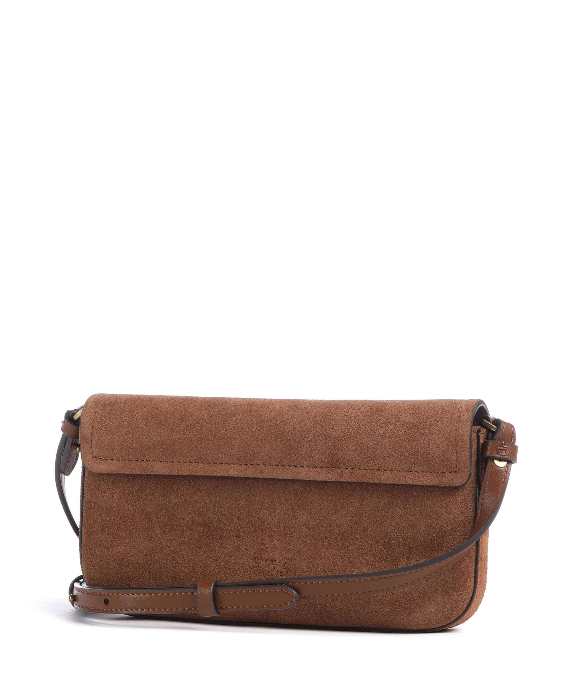 Pinko Saddle Flat Crossbody tas marrone/leone/antique gold - Image 2