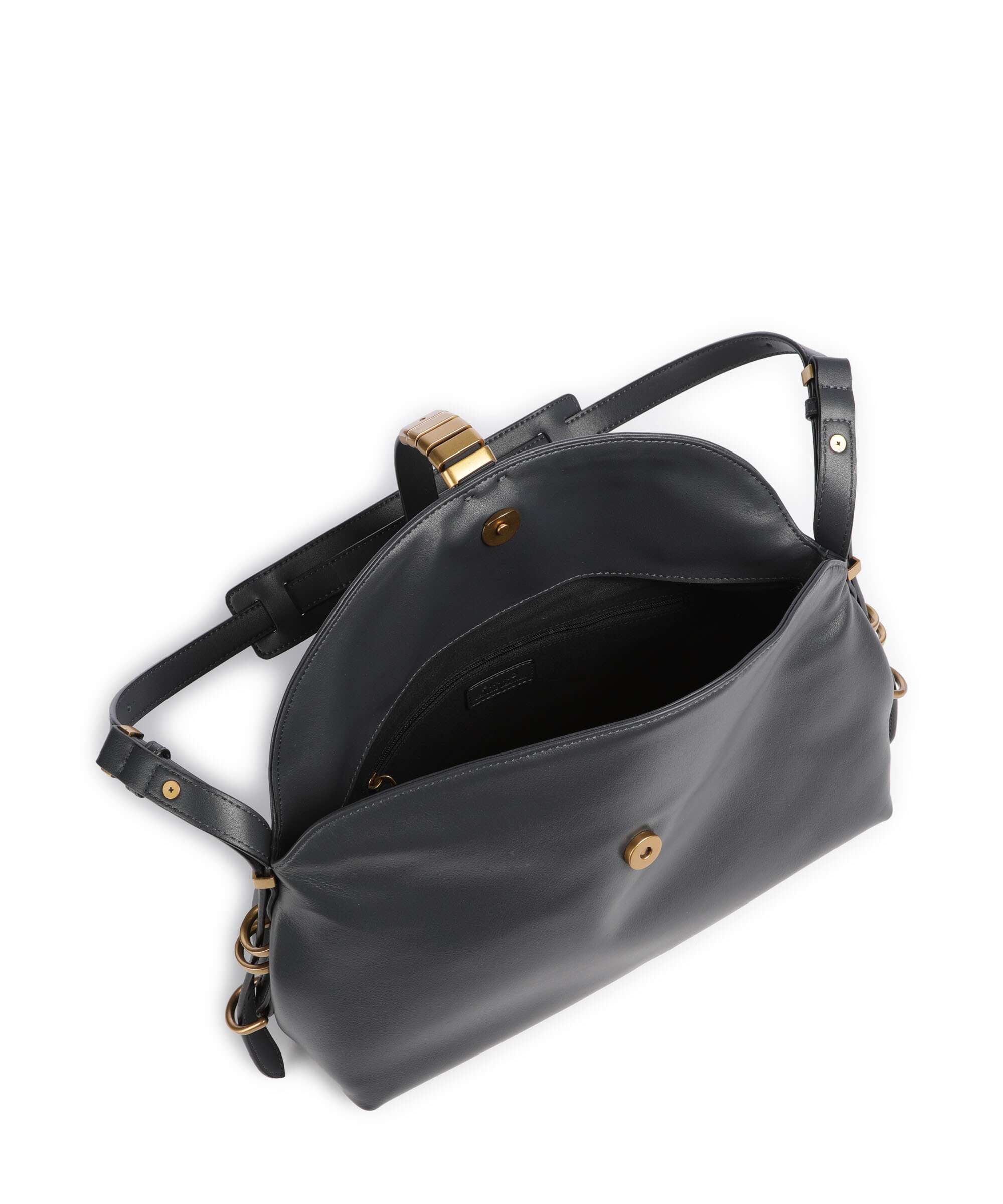 Pinko Saddle Schoudertas grigio asfalto/antique gold - Image 6