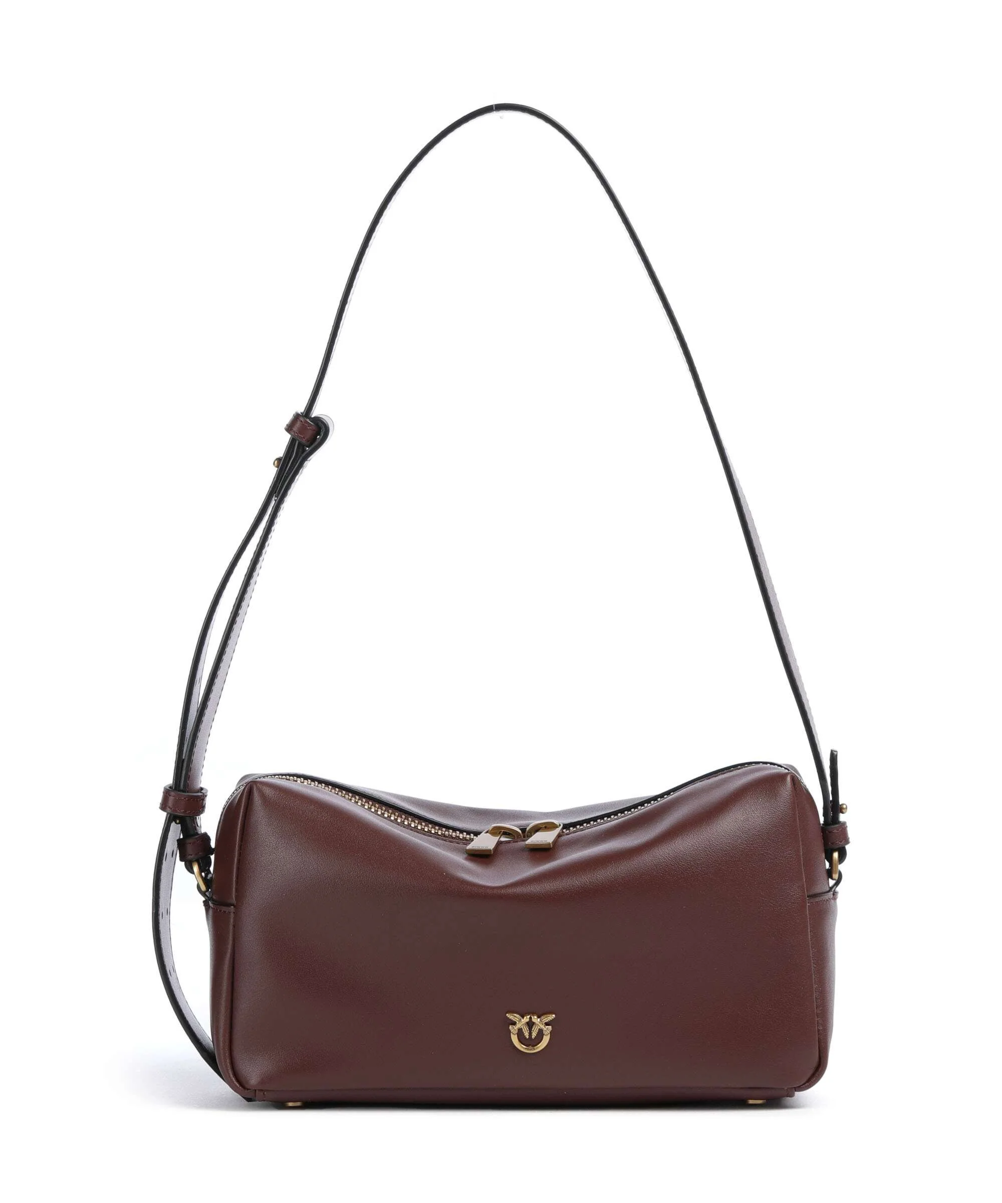 Pinko Schoudertas burgundy wine/antique gold