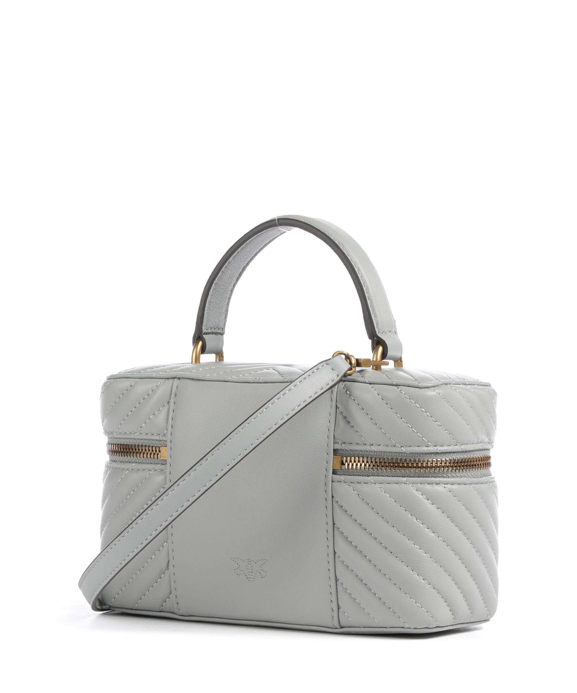 Pinko Vanity Mini Handtas grigio perla/antique gold - Image 2