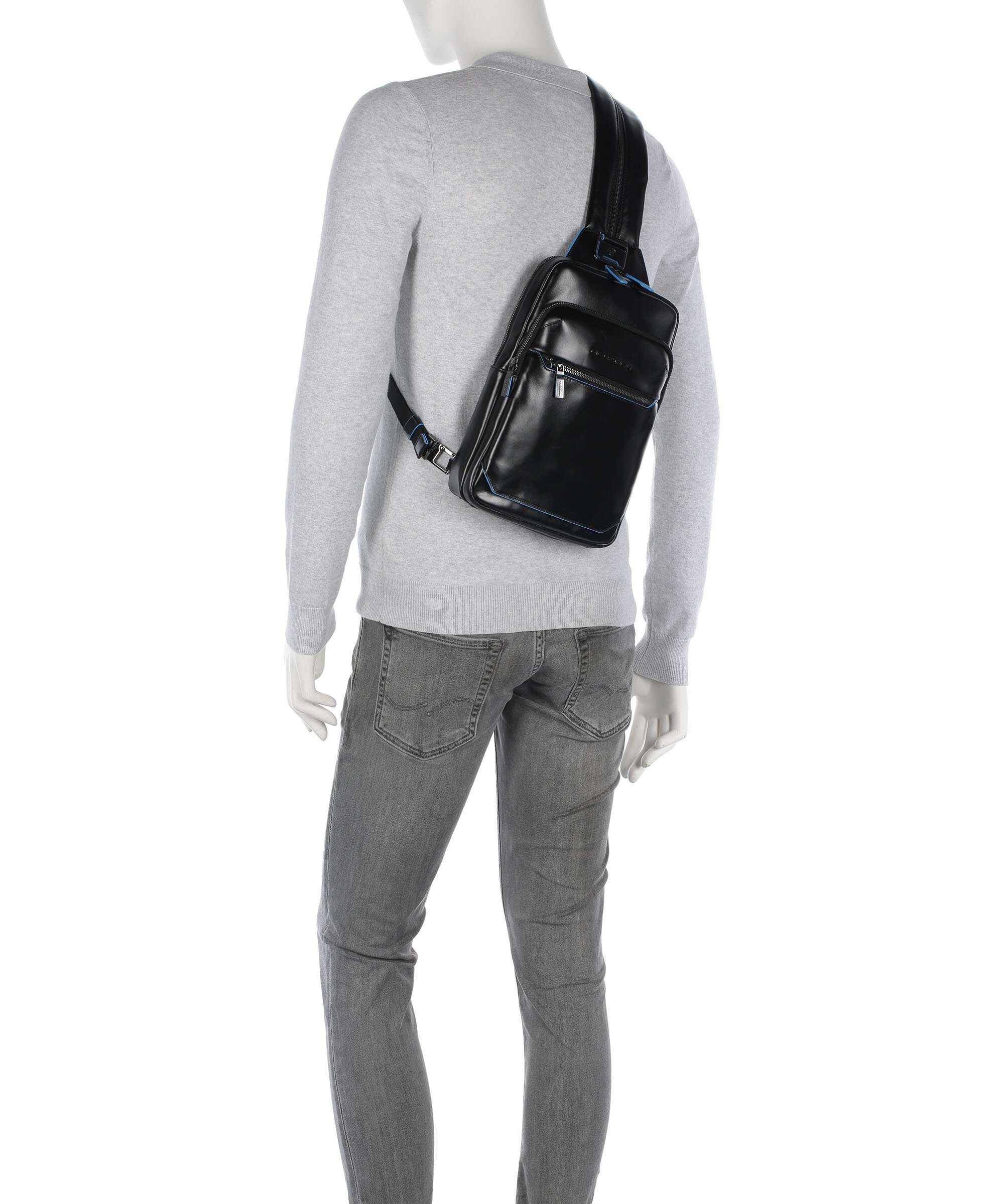 Piquadro Blue Square Sling rugzak nero - Image 3
