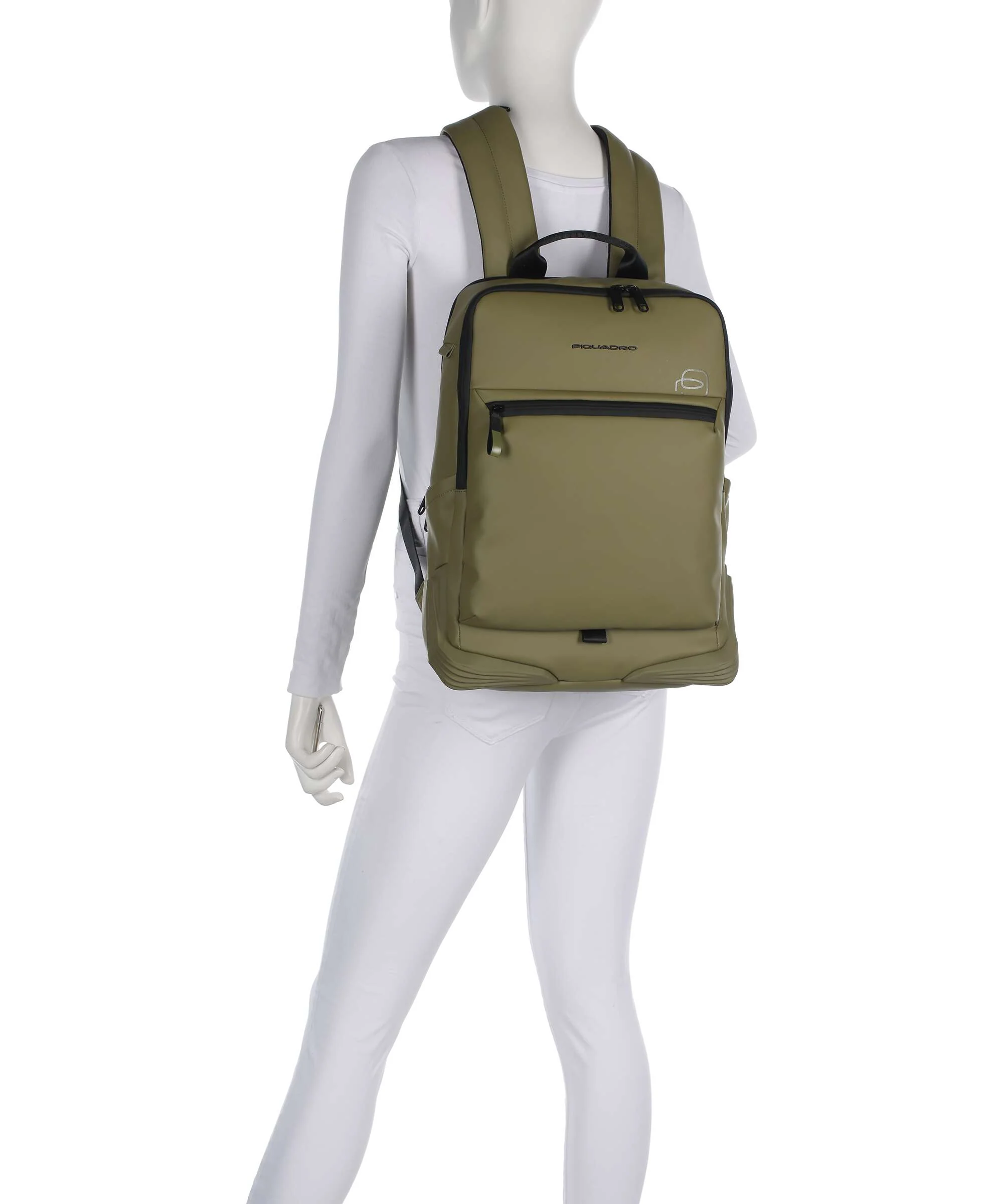Piquadro C2OWD Rugzak light green - Image 3