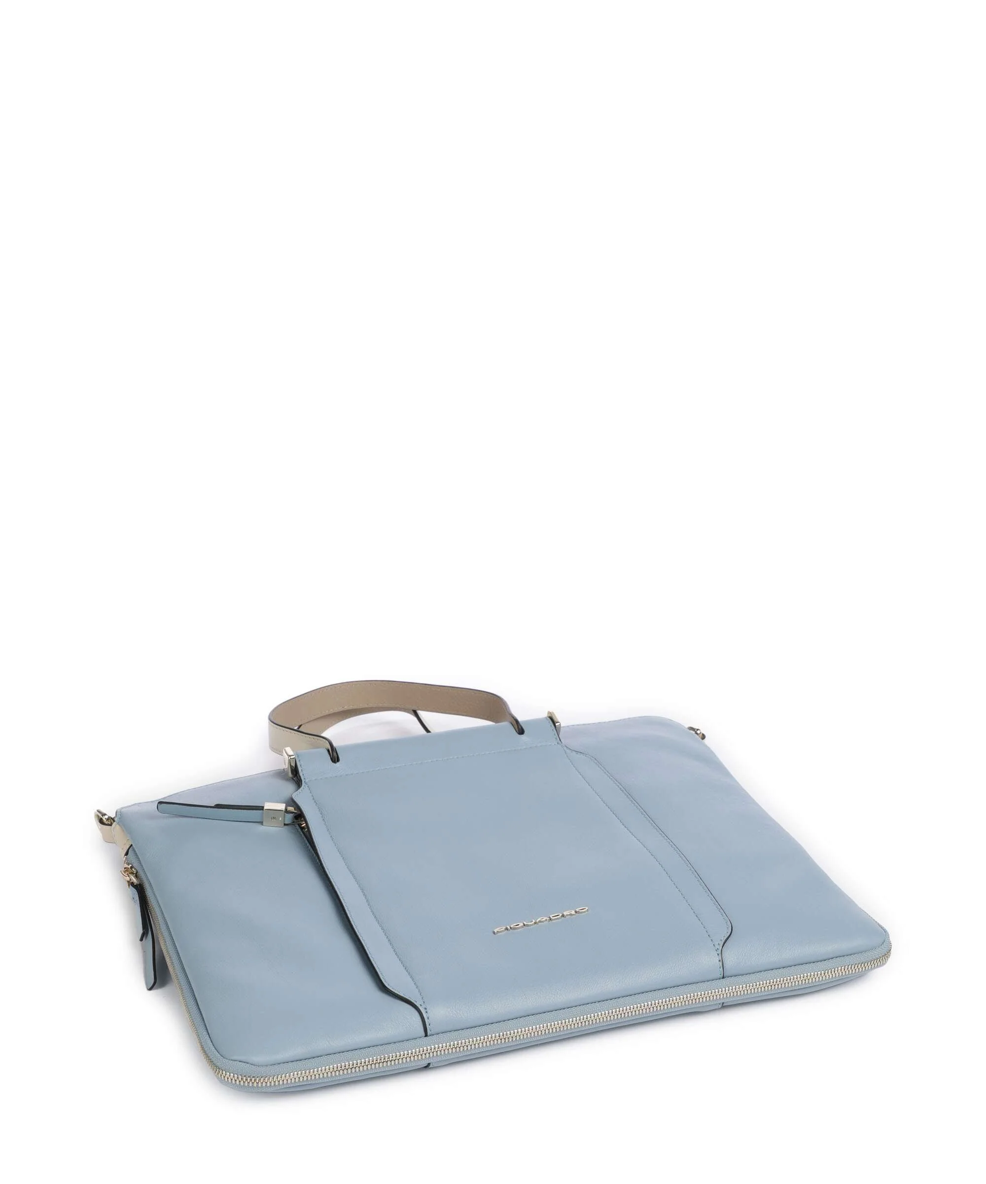 Piquadro Circle Aktetas light blue/beige - Image 5