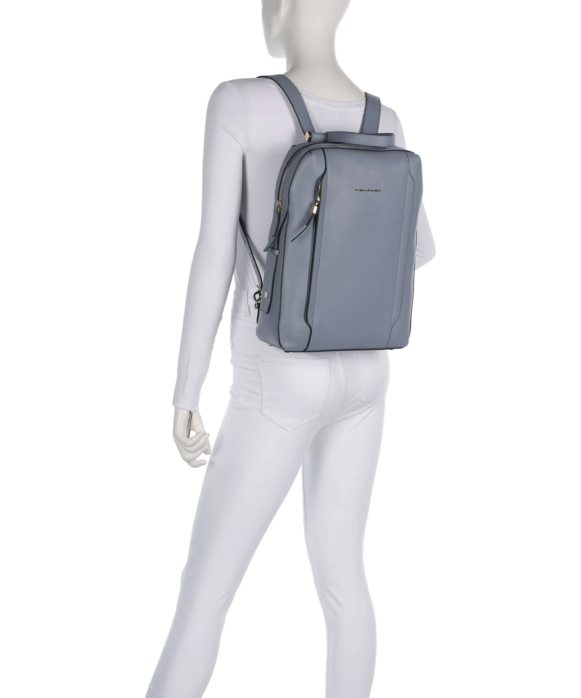Piquadro Circle Laptop rugzak light blue - Image 3