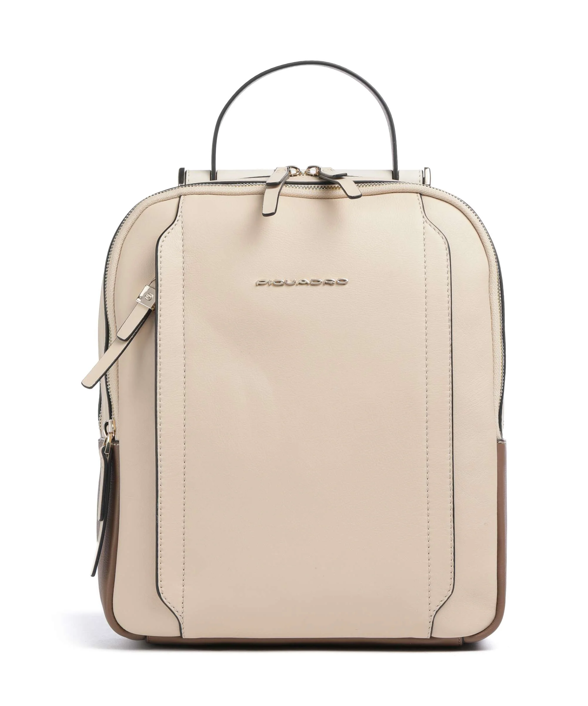 Piquadro Circle Rugzak beige/cuoio