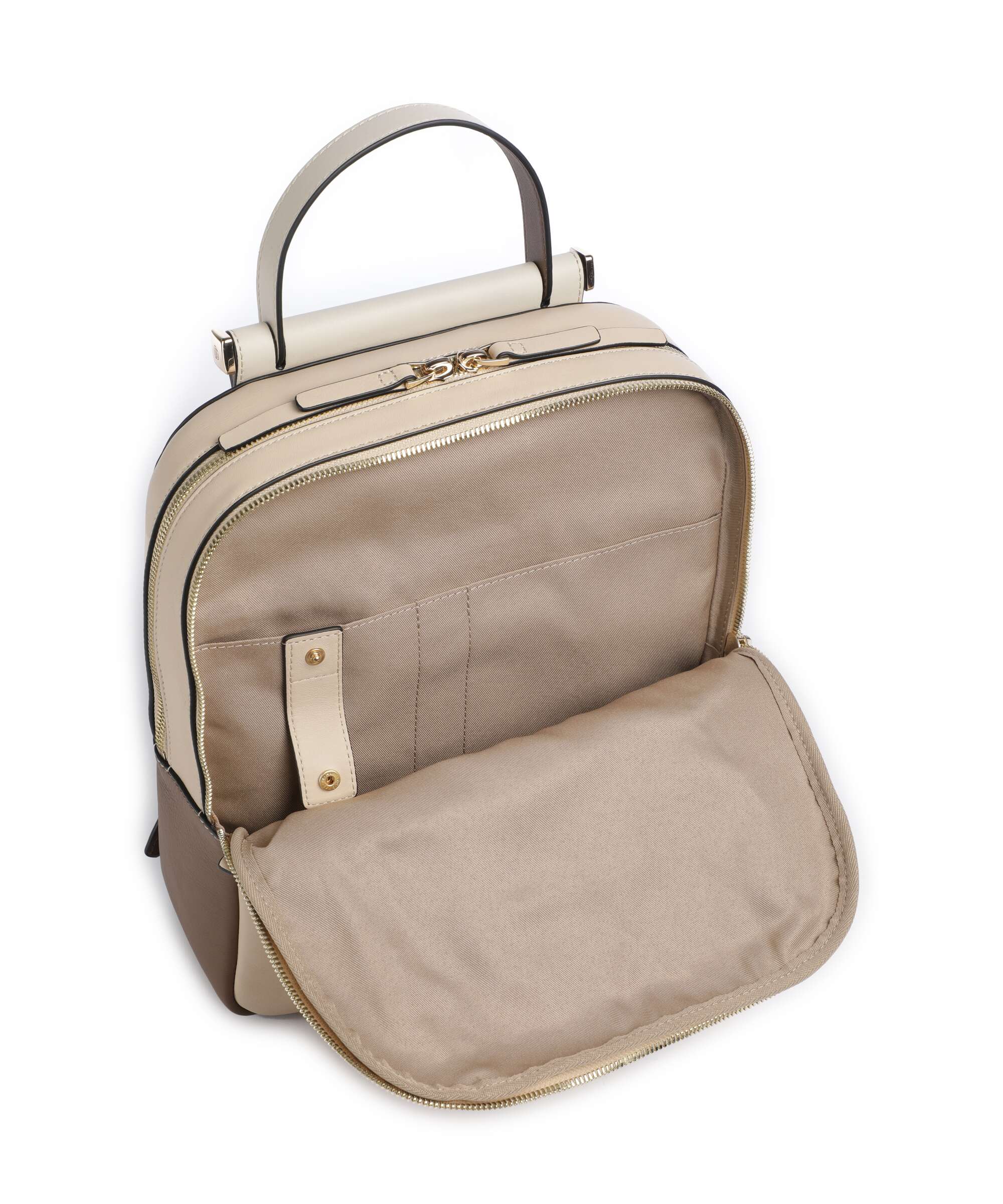 Piquadro Circle Rugzak beige/cuoio - Image 4