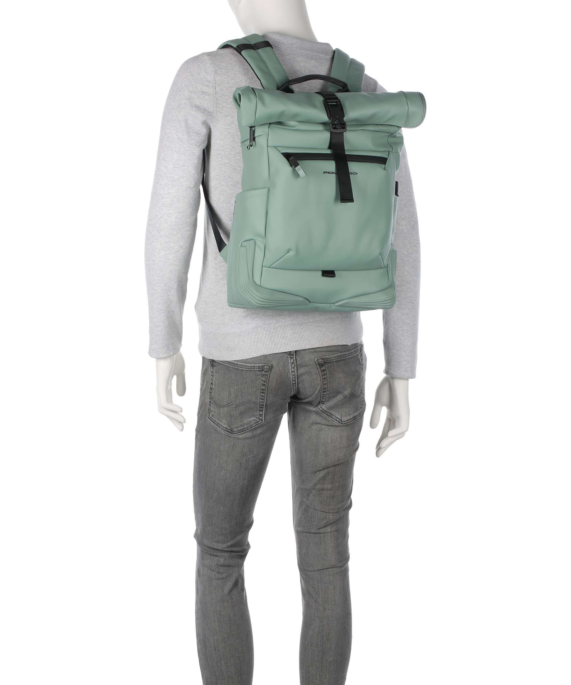 Piquadro Corner 2.0 Rolltop rugzak green - Image 3