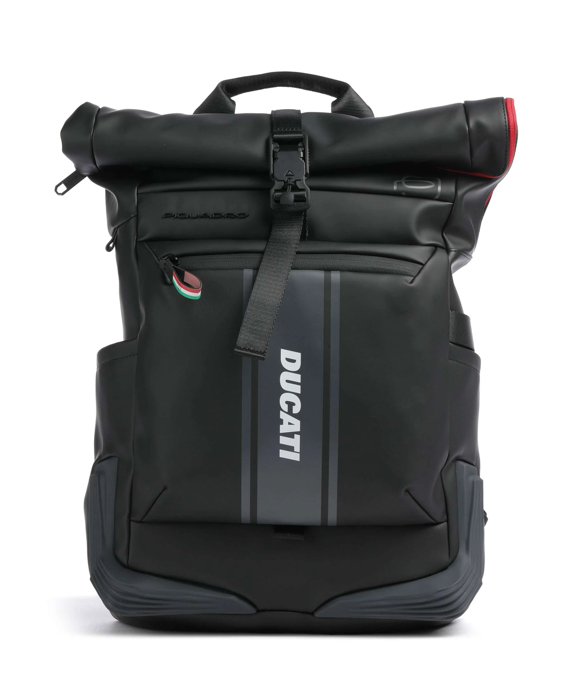 Piquadro Corner Special Ducati Rolltop rugzak black