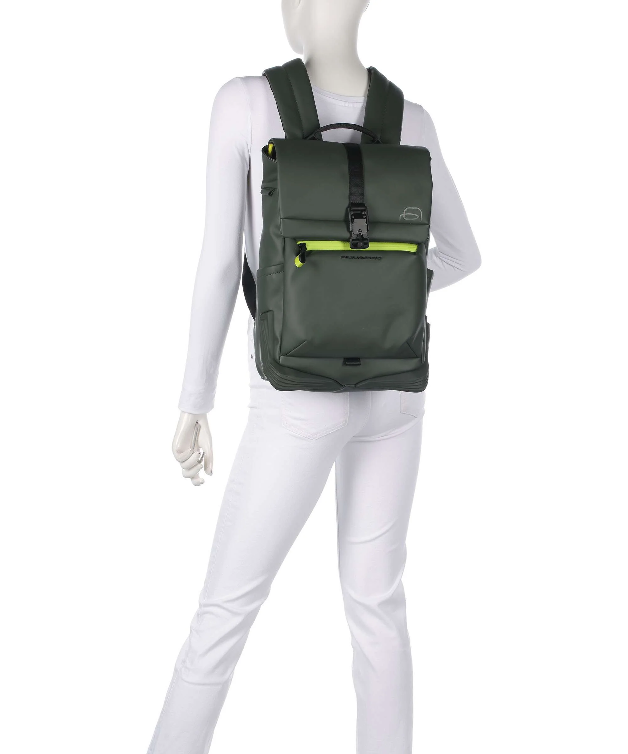 Piquadro Corner Special Rugzak green - Image 3