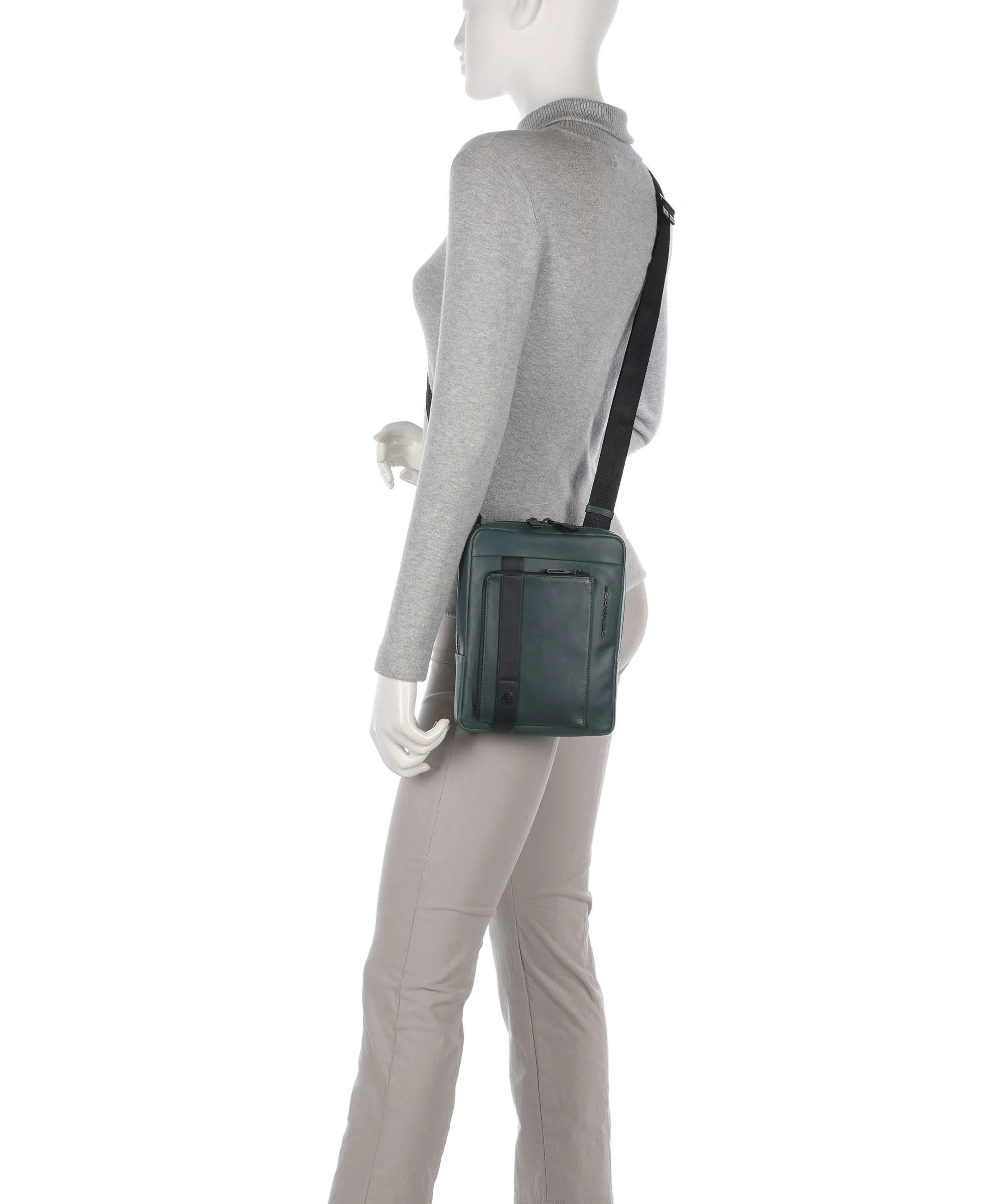 Piquadro David Crossbody tas verde - Image 3
