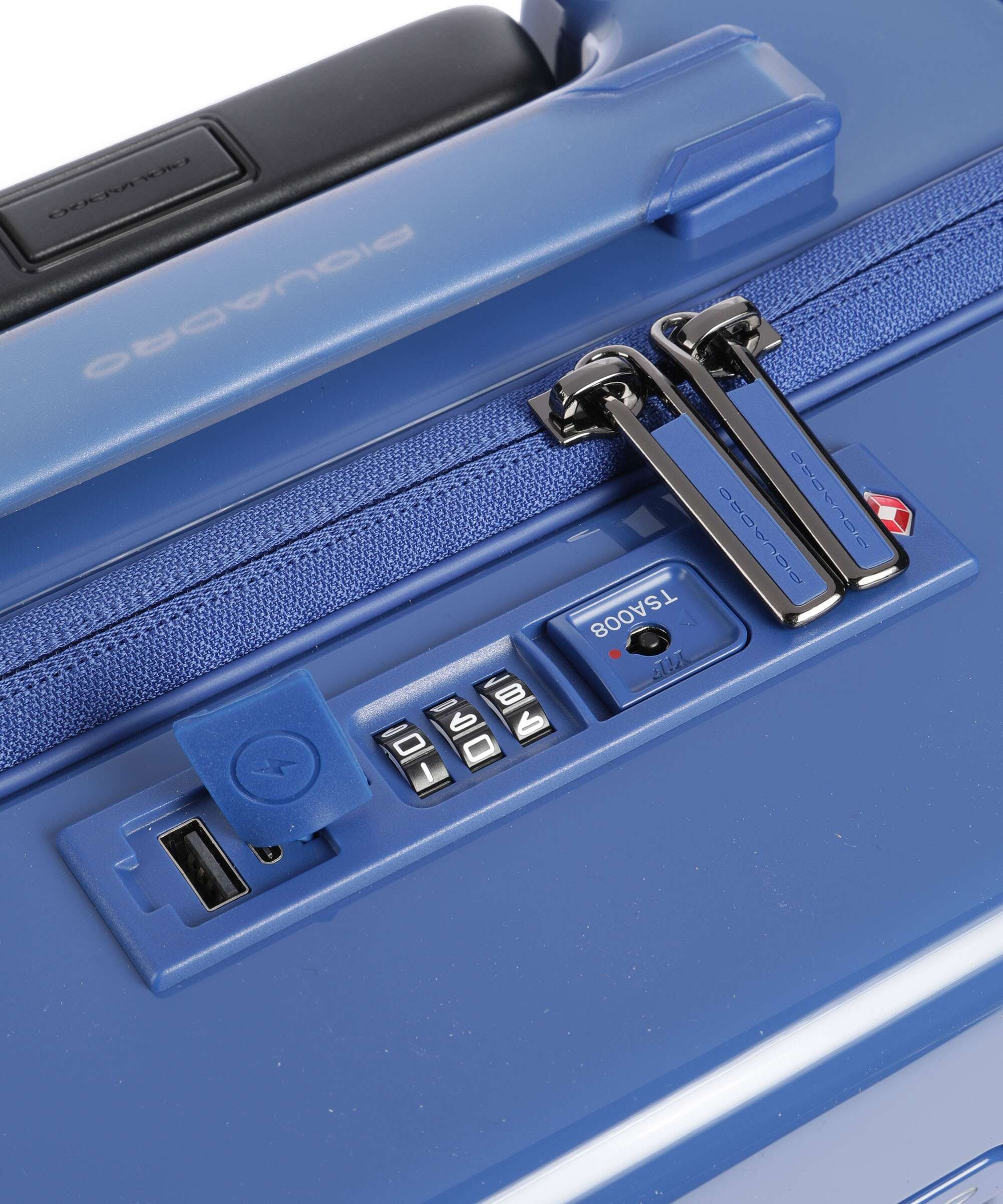 Piquadro POP Trolley (4 wielen) blue - Image 4