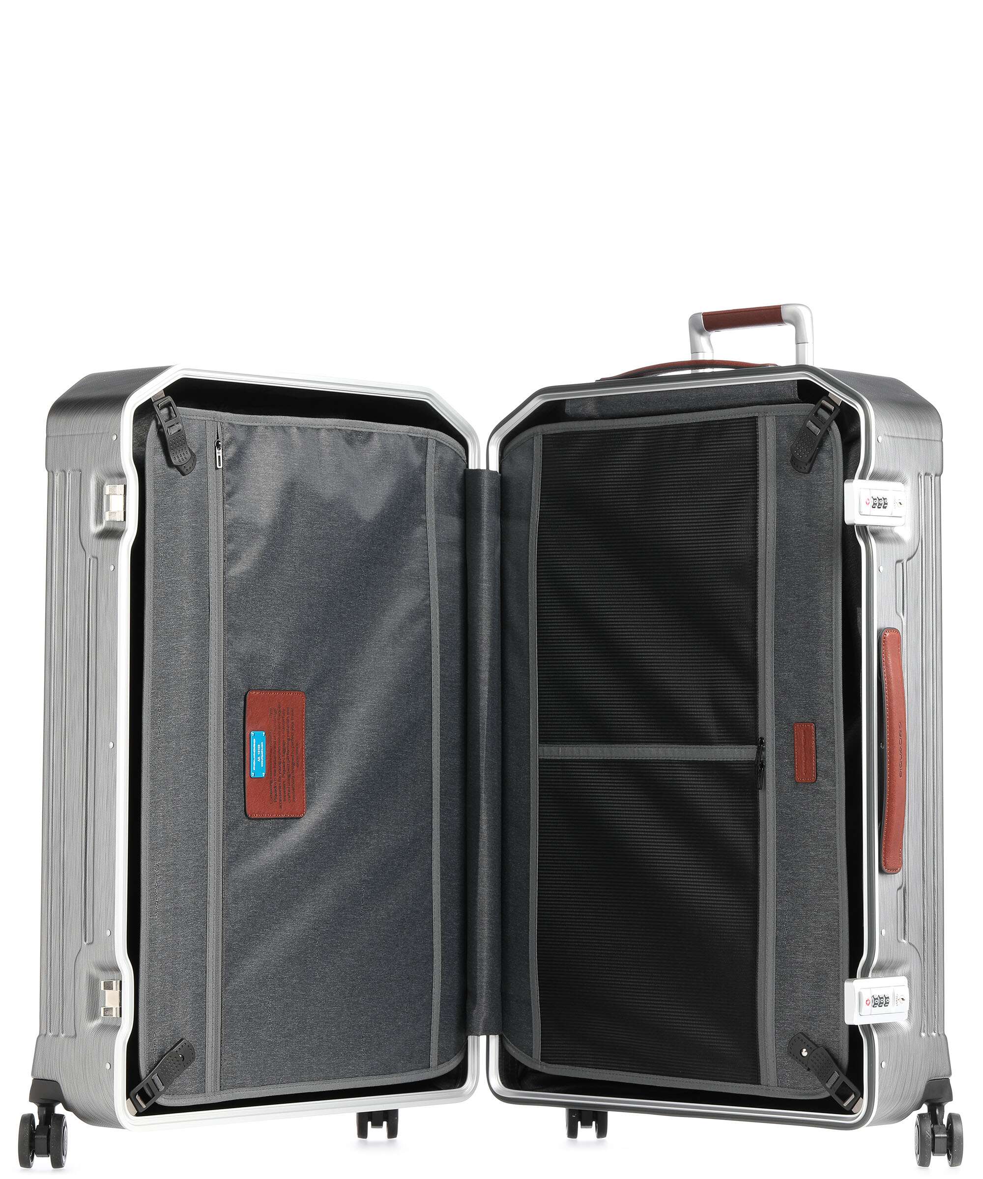Piquadro PQLM Trolley (4 wielen) black/natural tan - Image 5