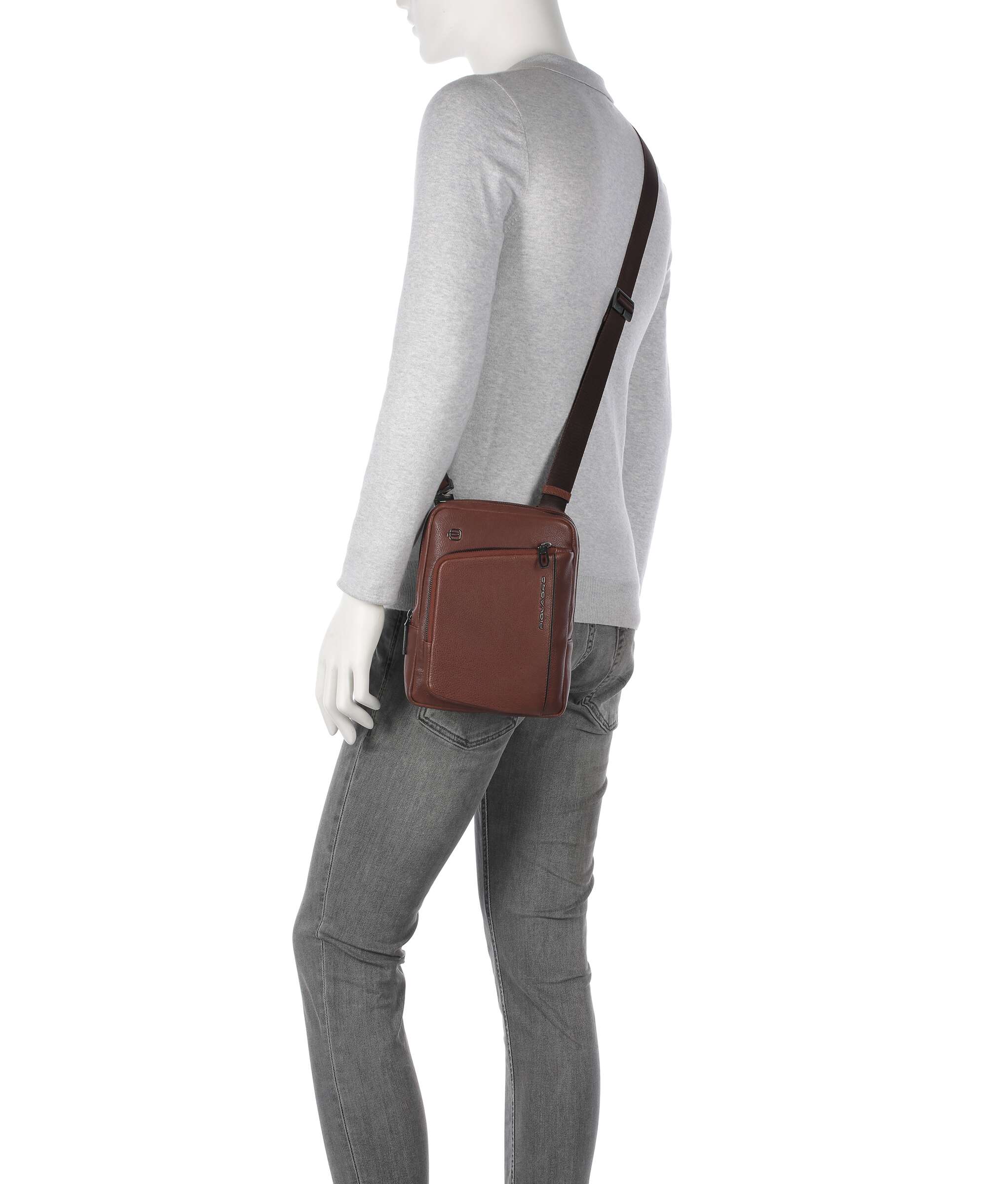 Piquadro S134 Crossbody tas brown - Image 3