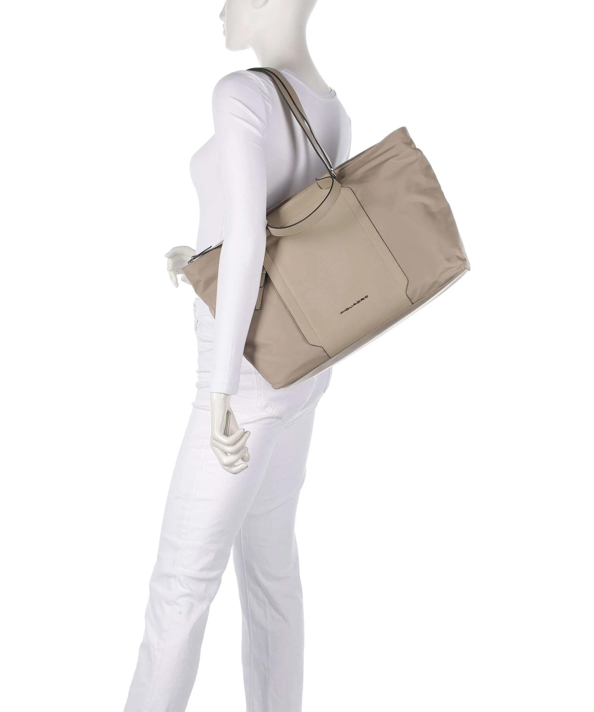 Piquadro W92T Boodschappentas beige - Image 3