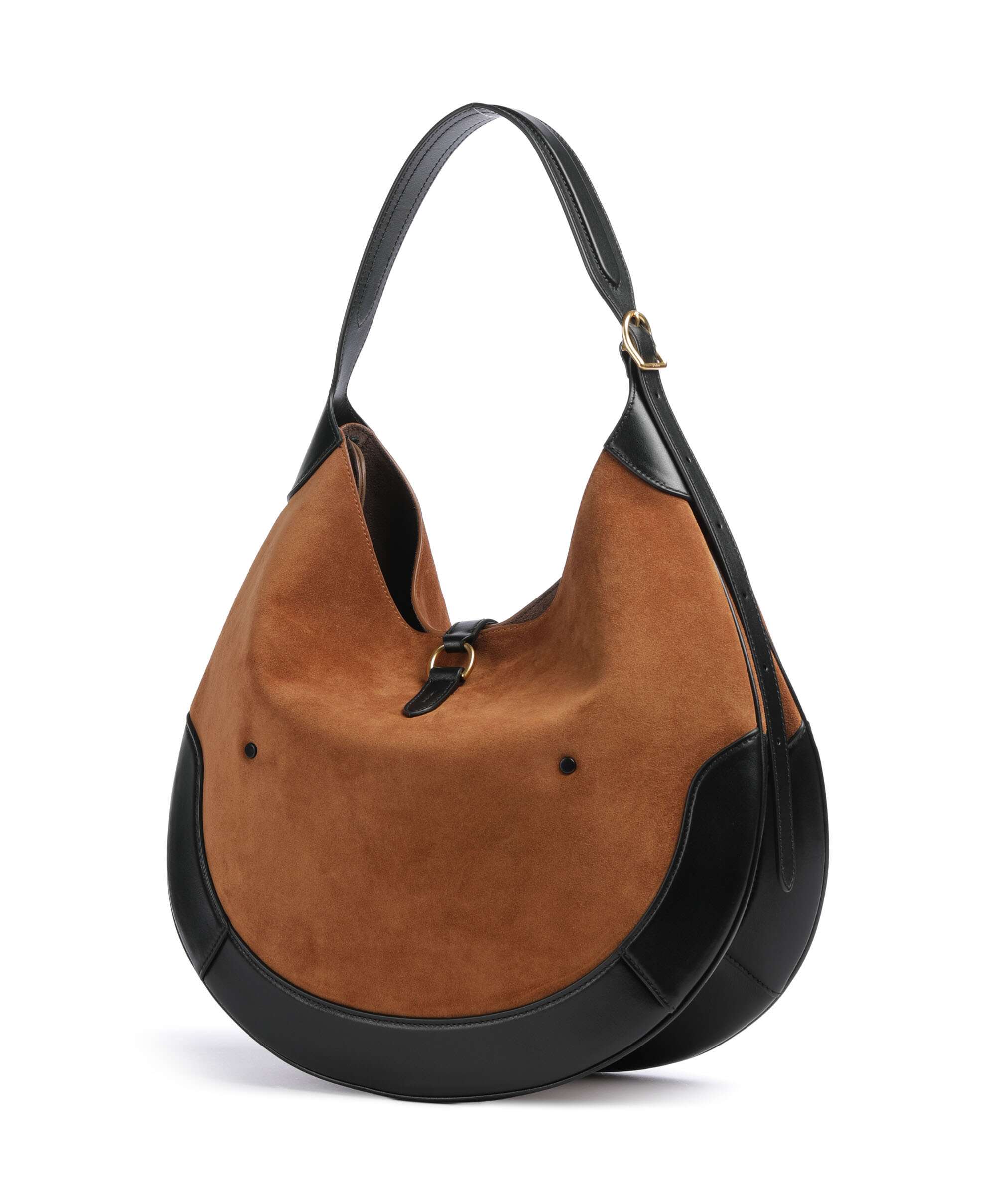 Polo Ralph Lauren ID Collection Medium Hobo tas toffee/black - Image 2