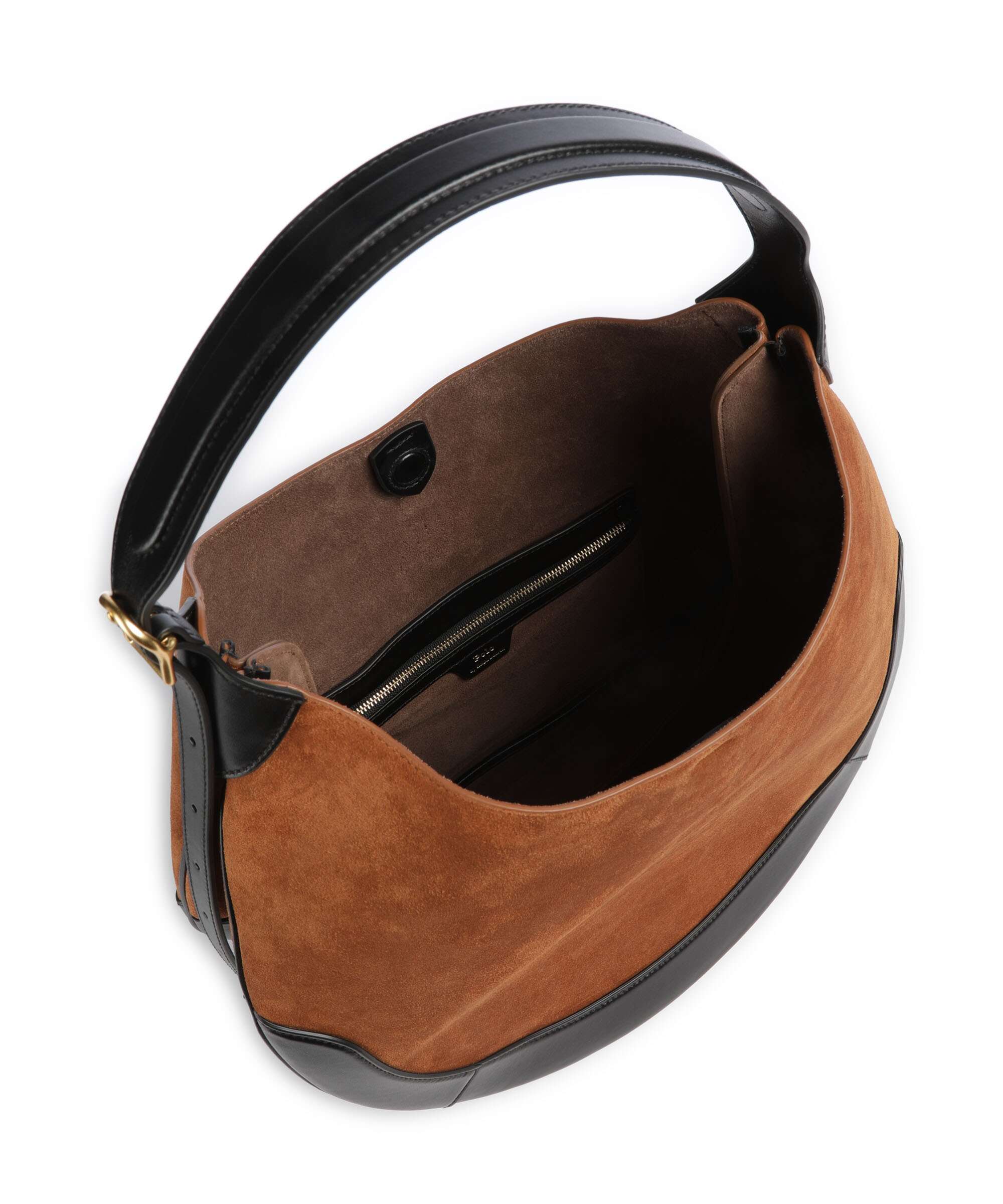 Polo Ralph Lauren ID Collection Medium Hobo tas toffee/black - Image 5