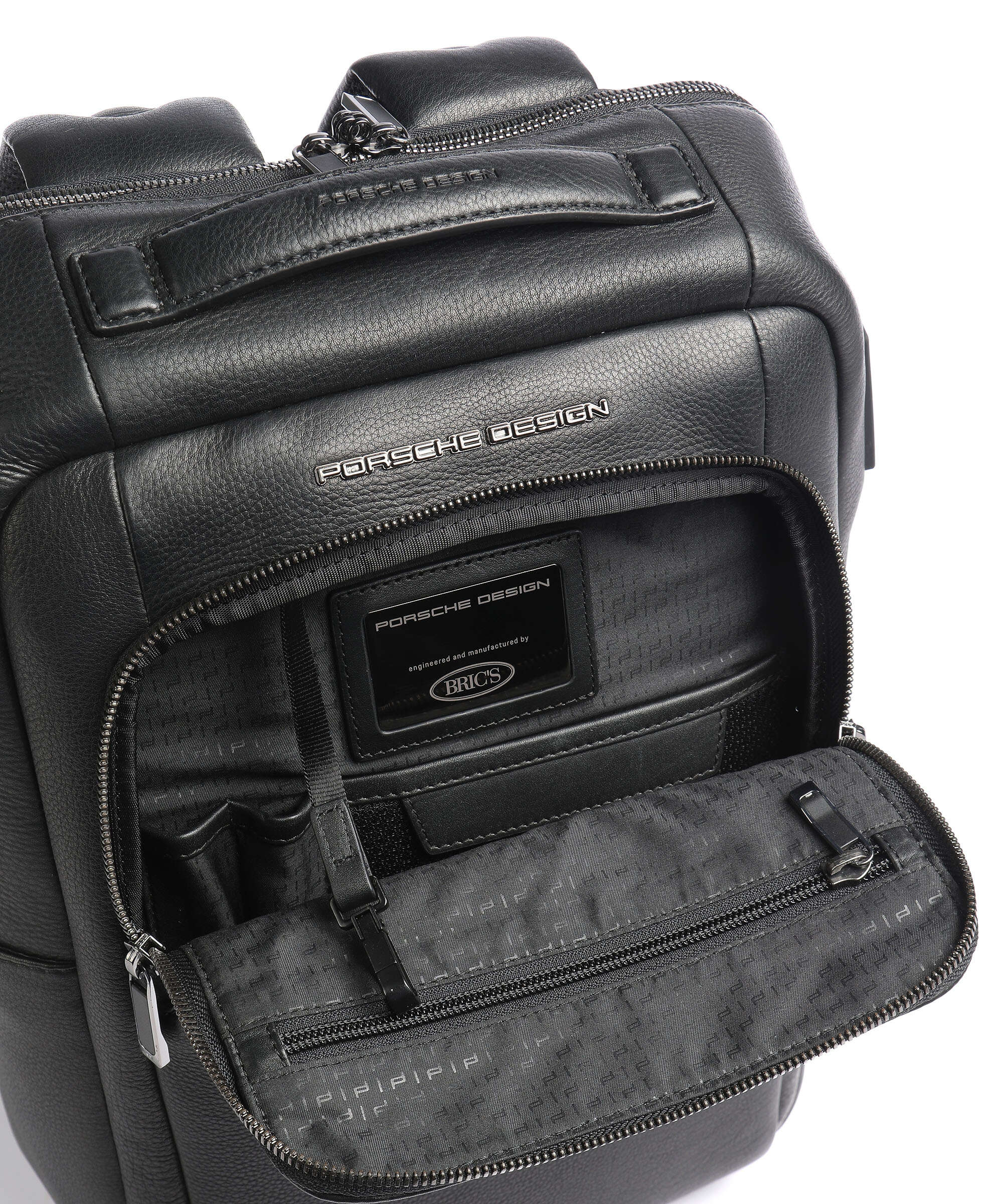 Porsche Design Roadster Leather Laptop rugzak black - Image 5