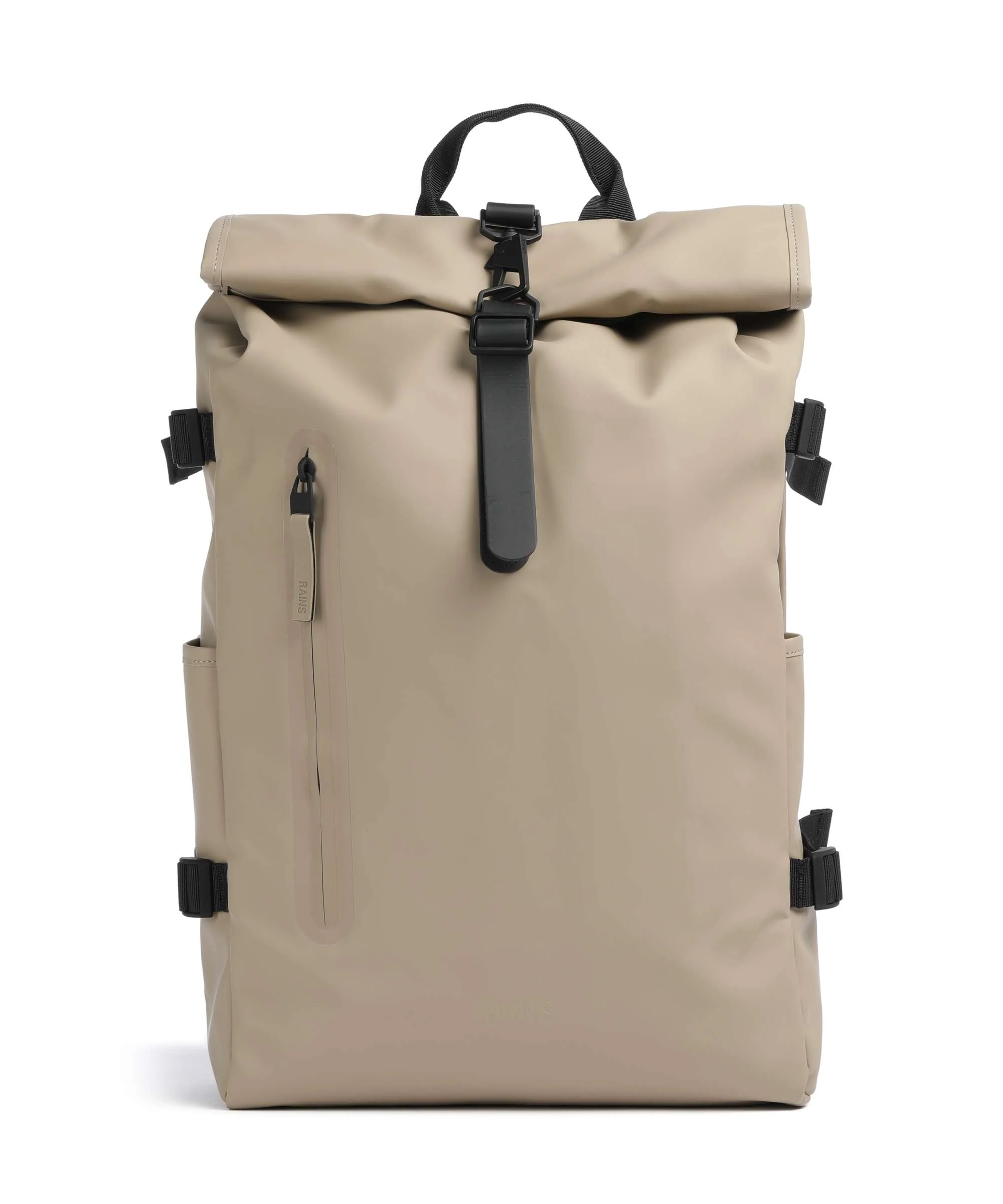 Rains Large Rolltop rugzak beige