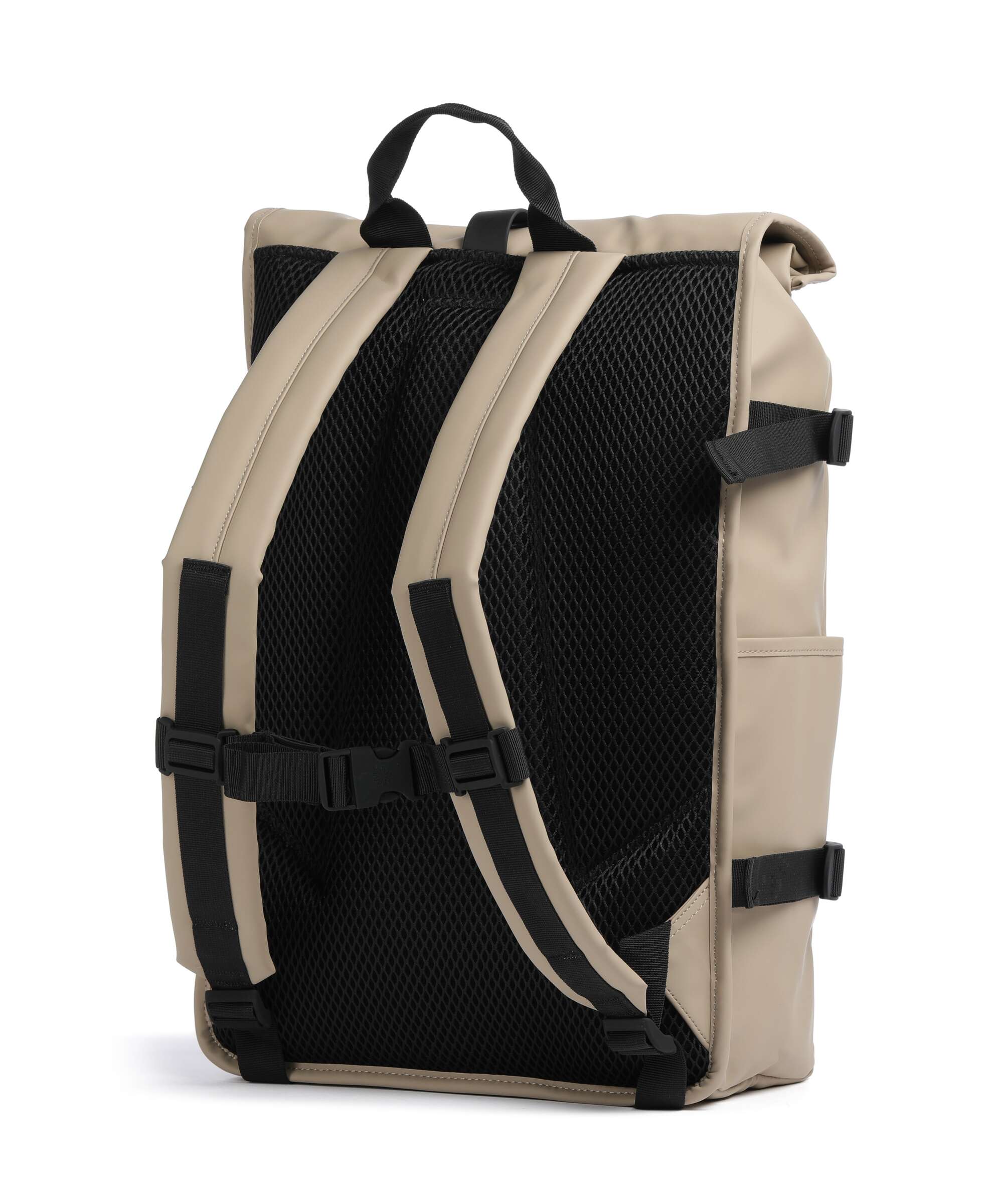 Rains Large Rolltop rugzak beige - Image 2