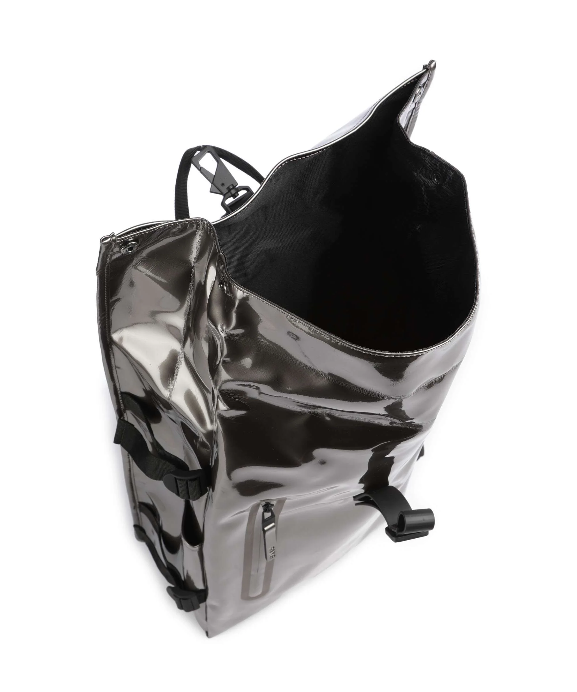Rains Large Rolltop rugzak raven - Image 6