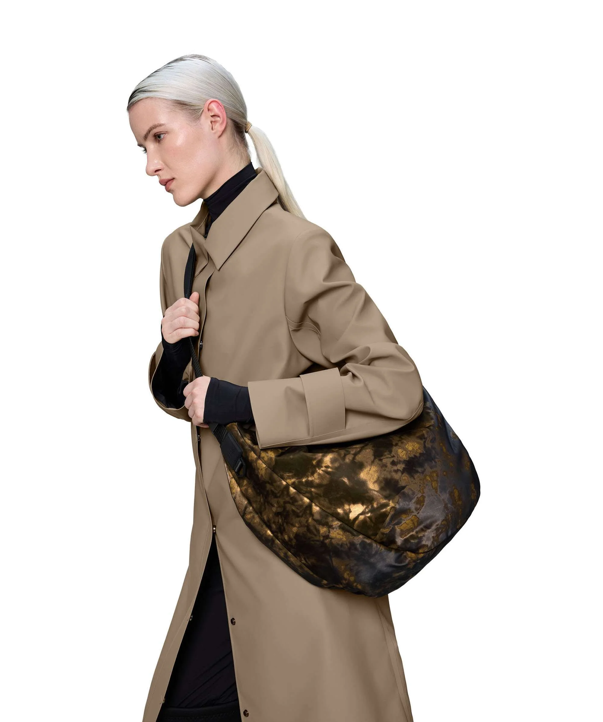 Rains Valera Large Hobo tas muddy - Image 3