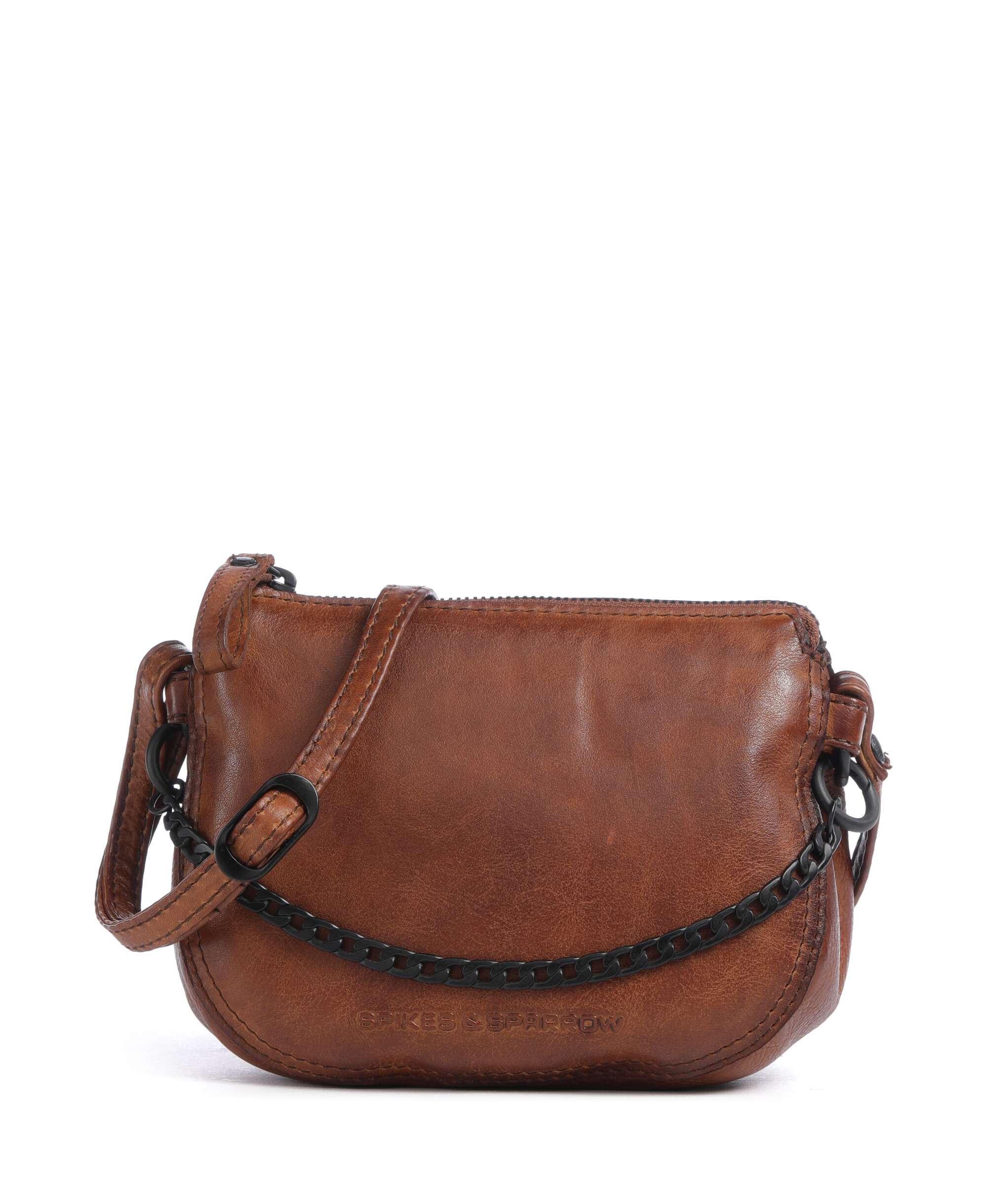 Spikes & Sparrow Apache Delaine Crossbody tas brandy