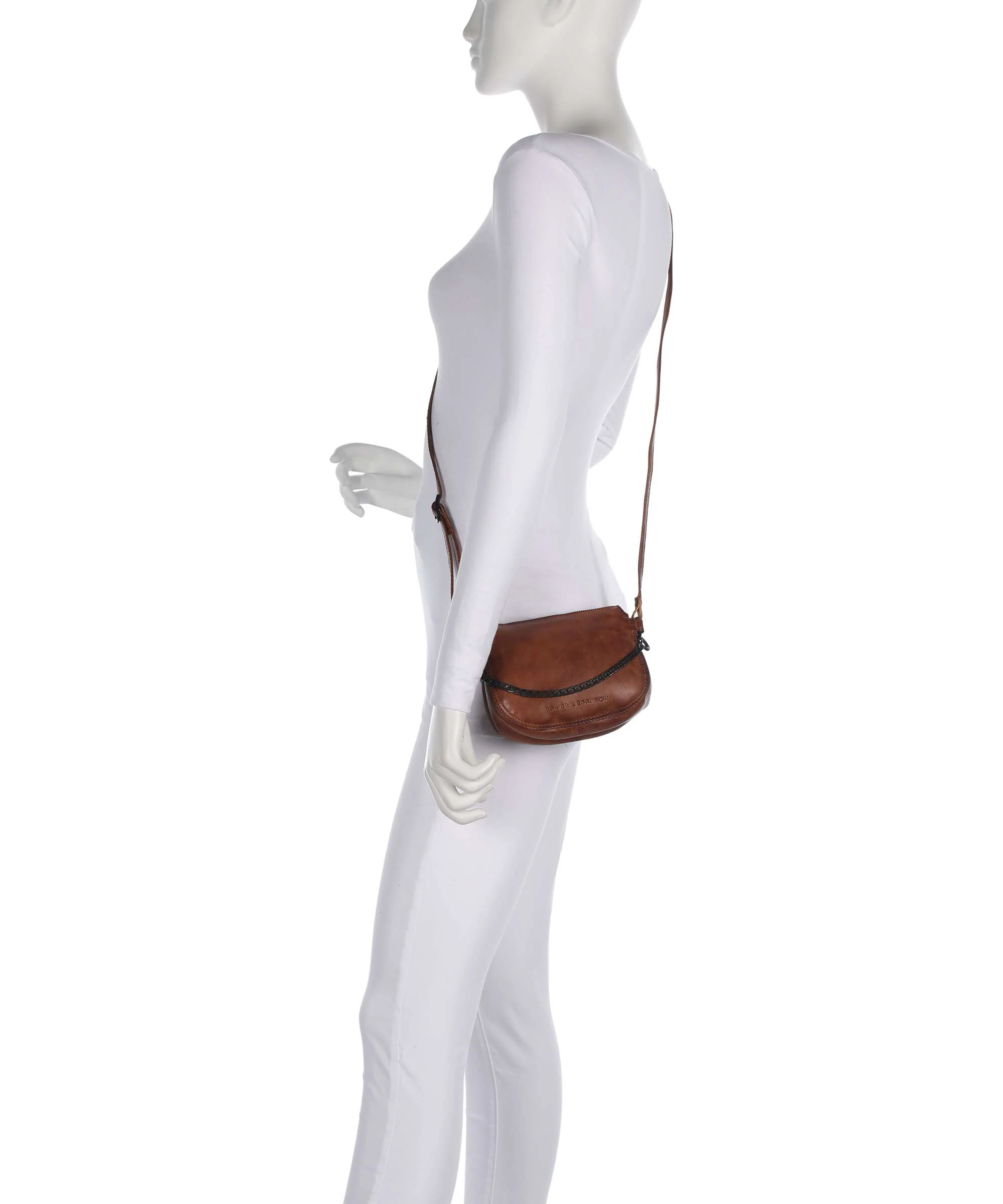 Spikes & Sparrow Apache Delaine Crossbody tas brandy - Image 3
