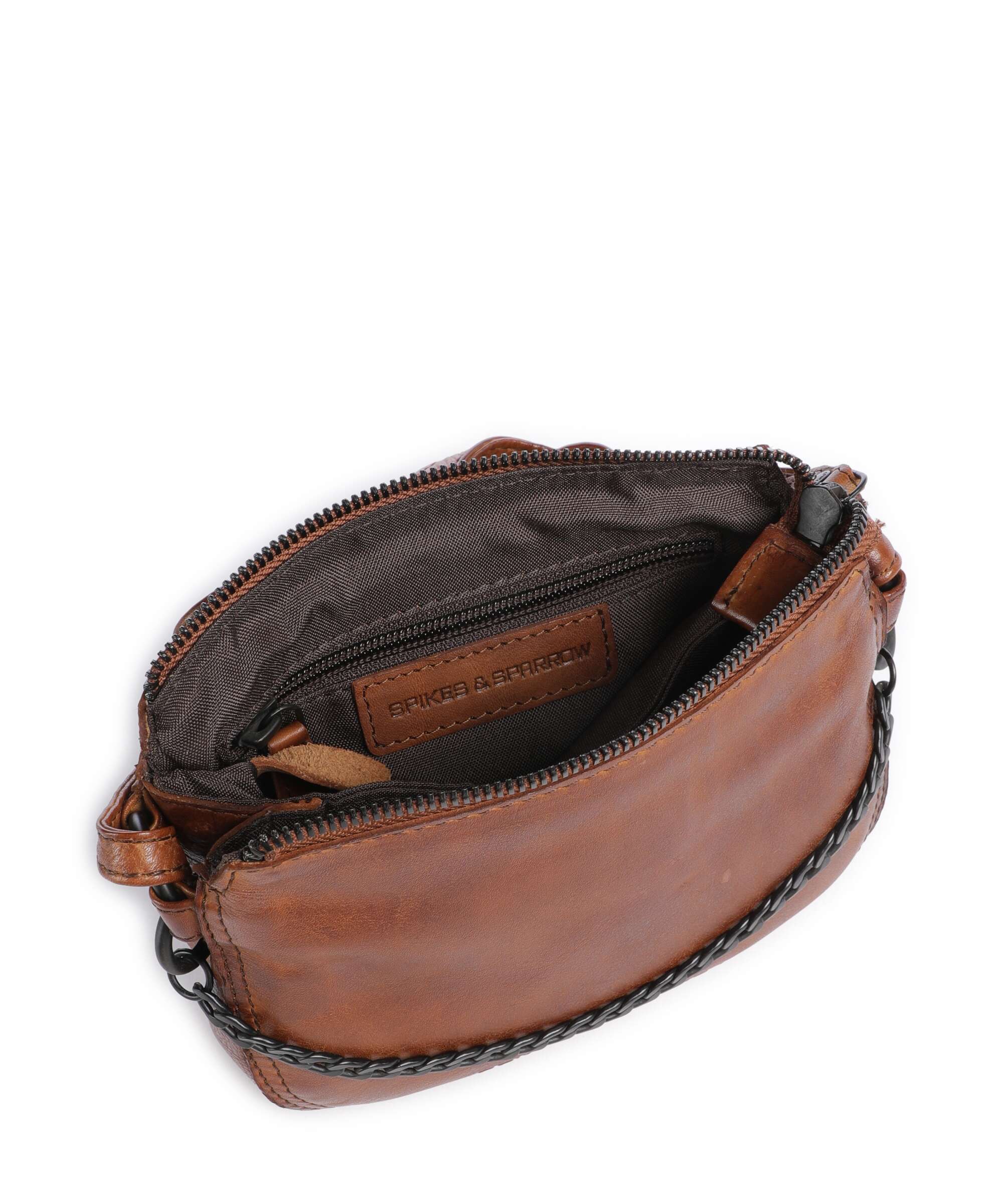 Spikes & Sparrow Apache Delaine Crossbody tas brandy - Image 5