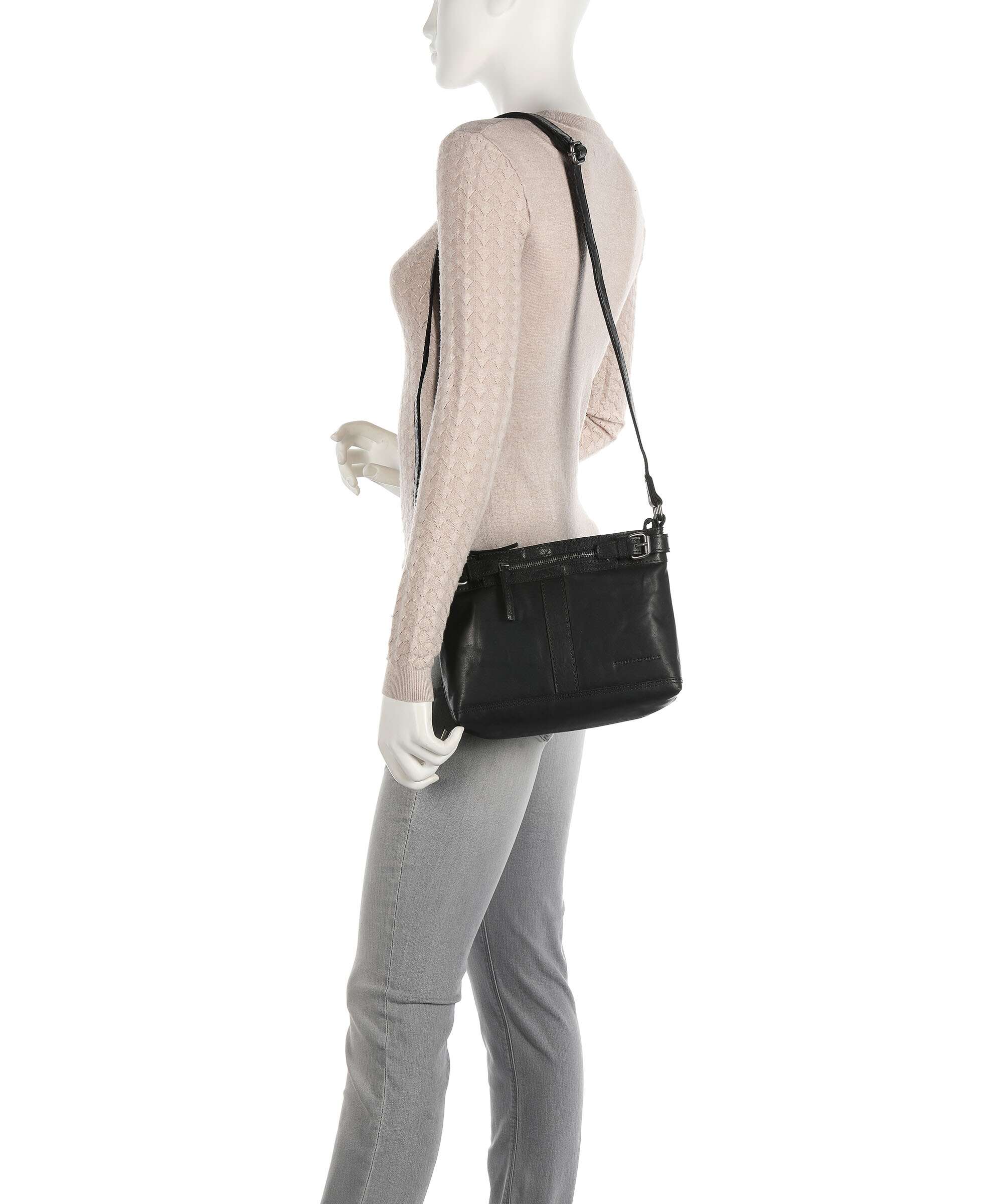 Spikes & Sparrow Bronco Crossbody tas black - Image 3
