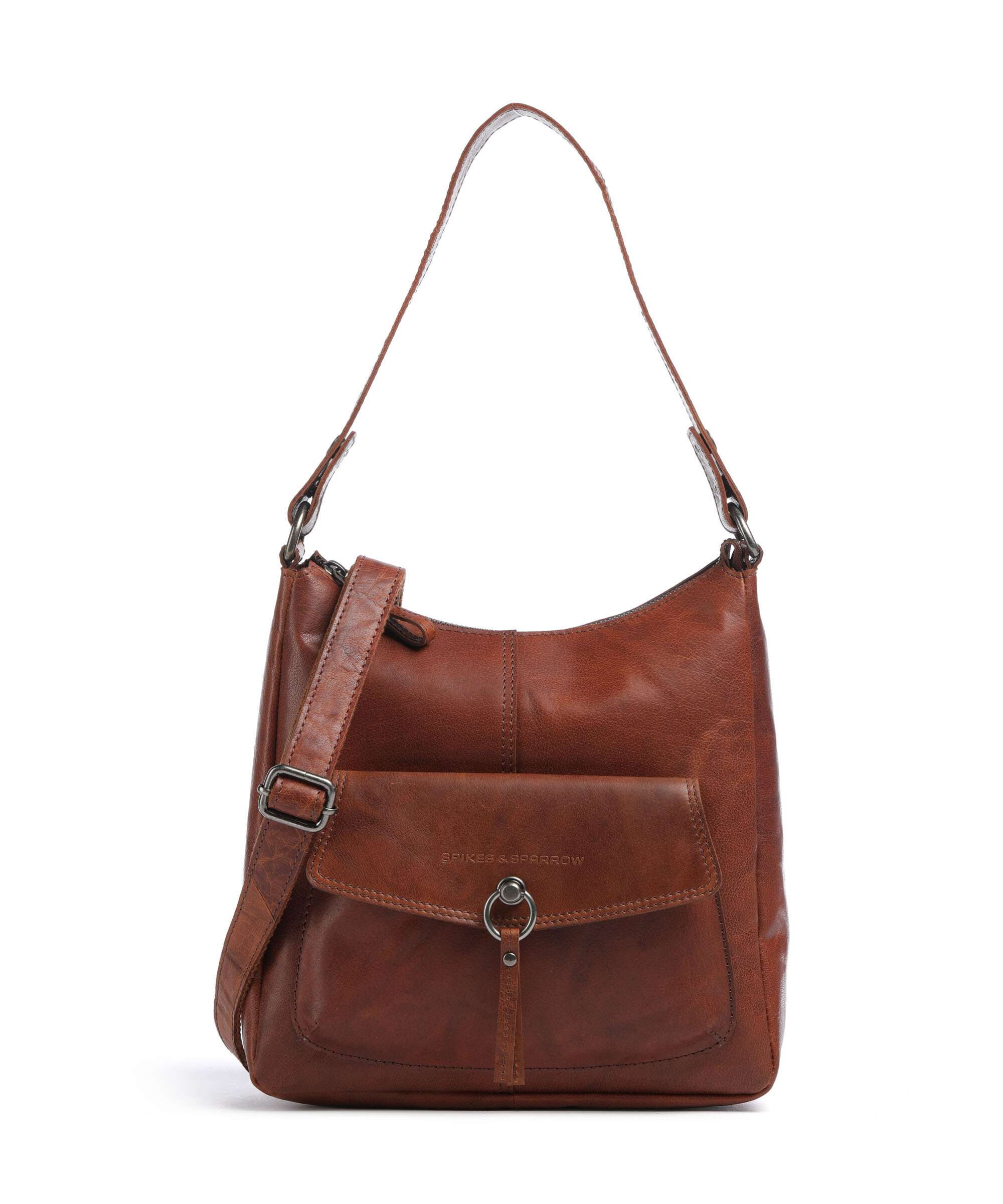 Spikes & Sparrow Bronco Cydney Hobo tas brandy