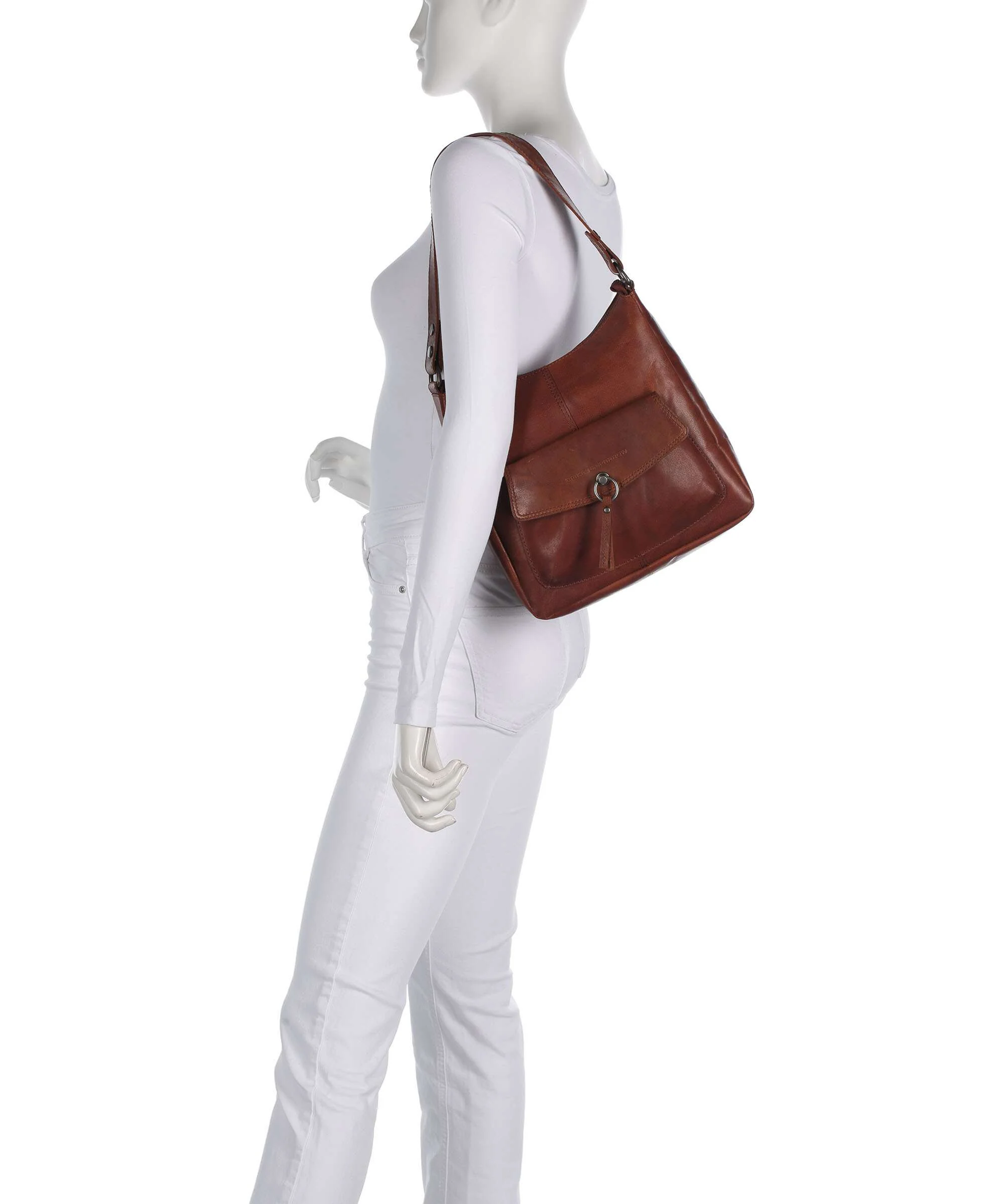 Spikes & Sparrow Bronco Cydney Hobo tas brandy - Image 3