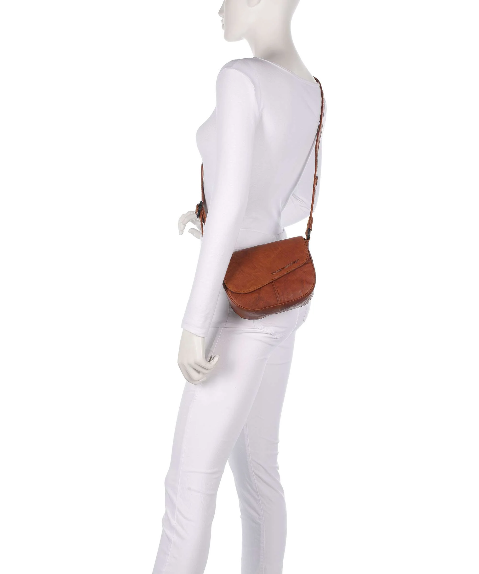 Spikes & Sparrow Bronco Genya Crossbody tas brandy - Image 3