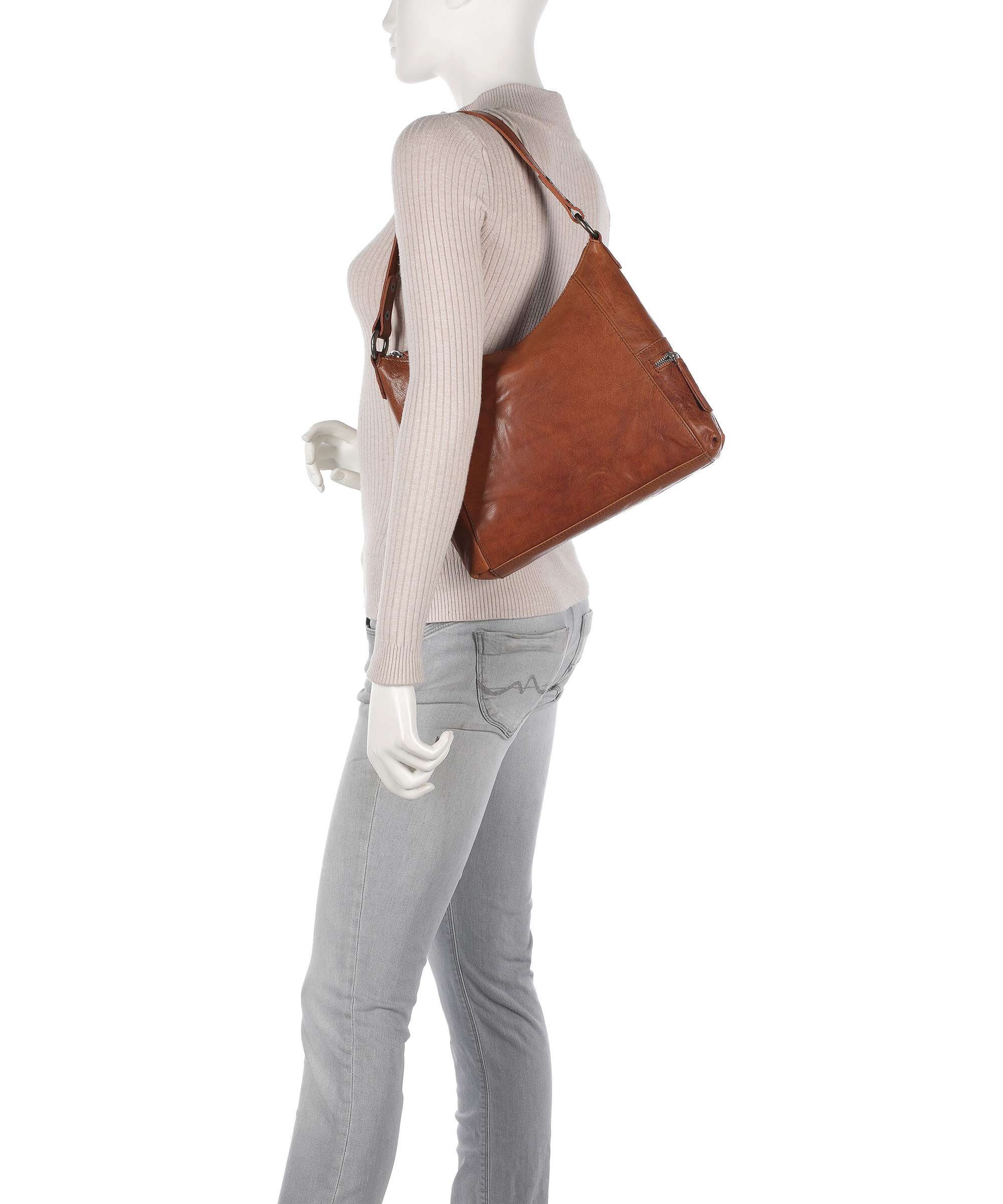 Spikes & Sparrow Bronco Hobo tas brandy - Image 3